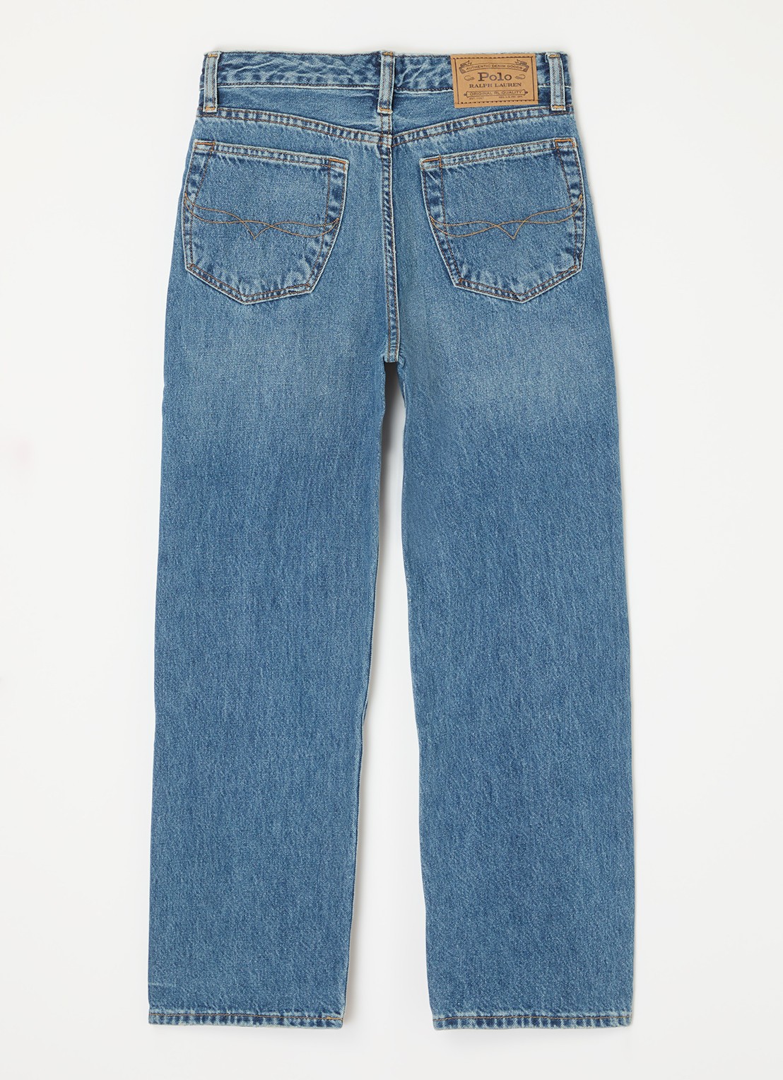 Ralph Lauren Straight leg jeans met medium wassing  - voorkant 3 indigo
