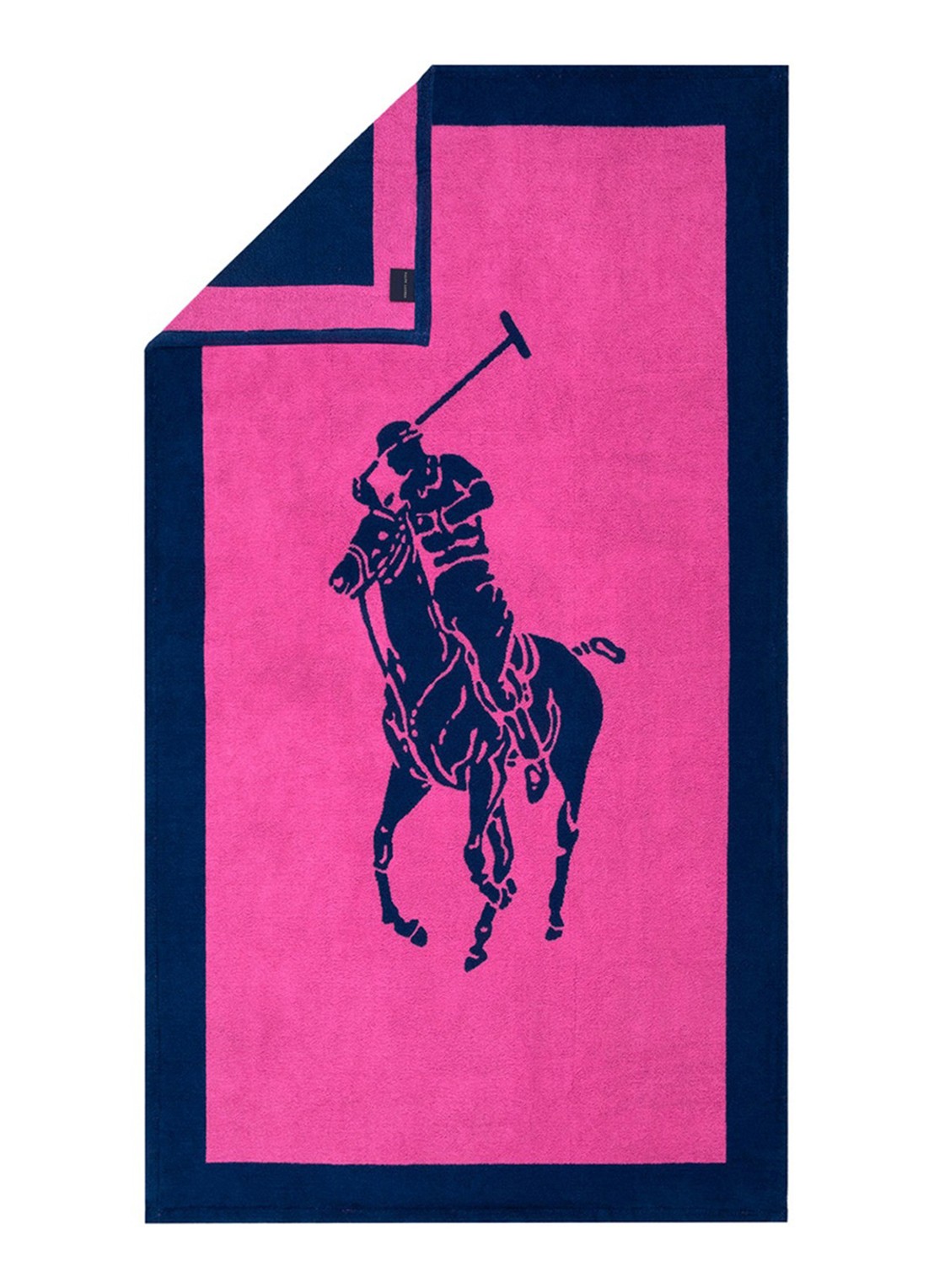 Ralph Lauren Strandlaken - 500 gr/m2 - 100 x 170 cm - achterkant 3 donkerblauw