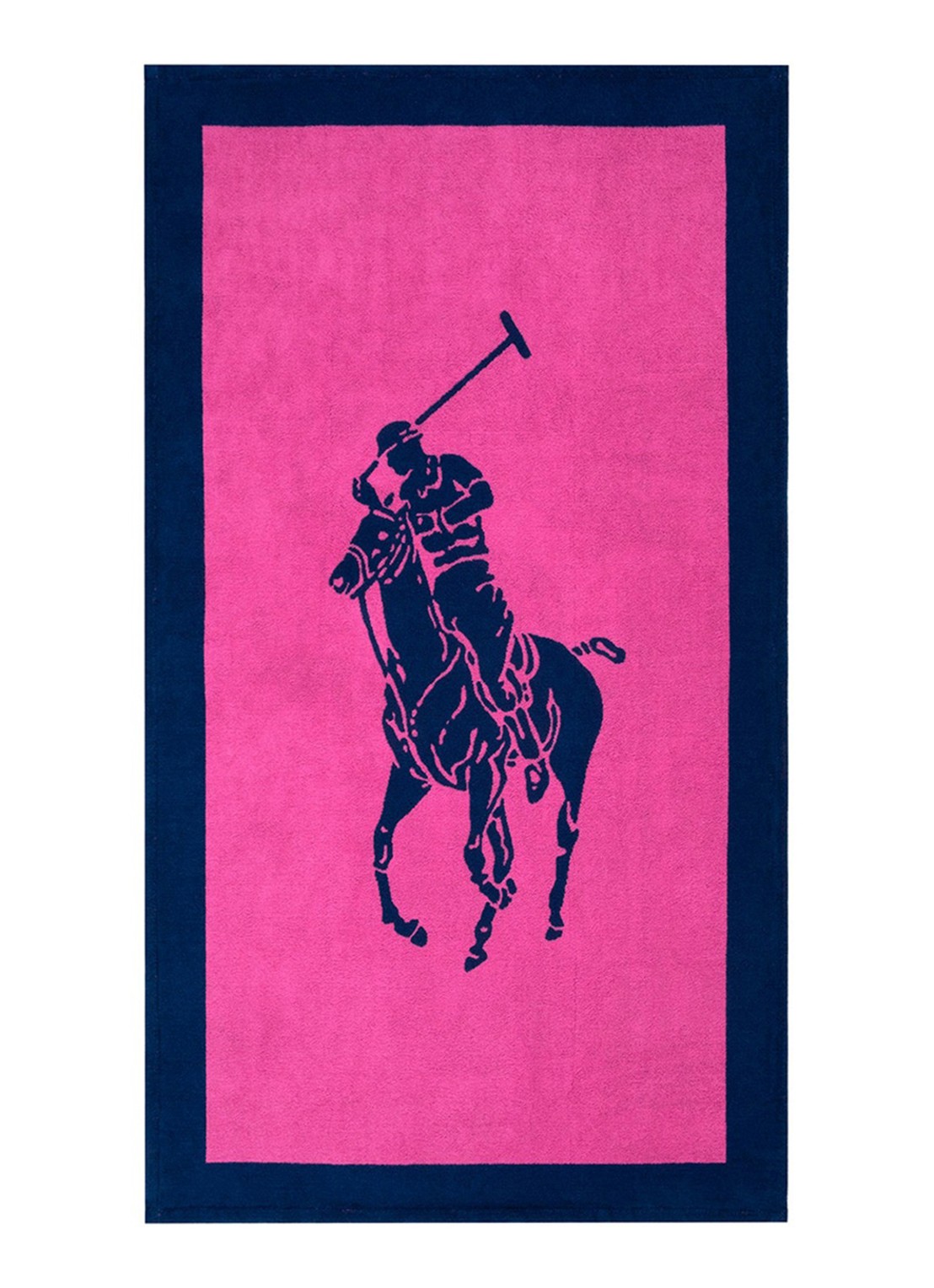 Ralph Lauren Strandlaken - 500 gr/m2 - 100 x 170 cm - voorkant 4 donkerblauw