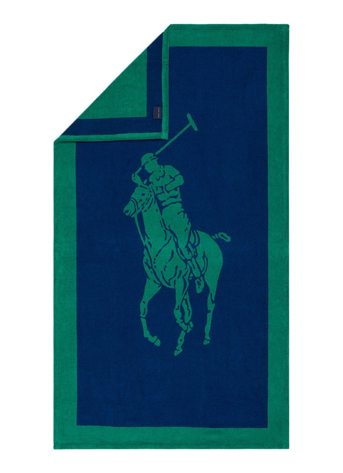 Ralph Lauren Strandlaken - 500 gr/m2 - 100 x 170 cm - achterkant 3 groen