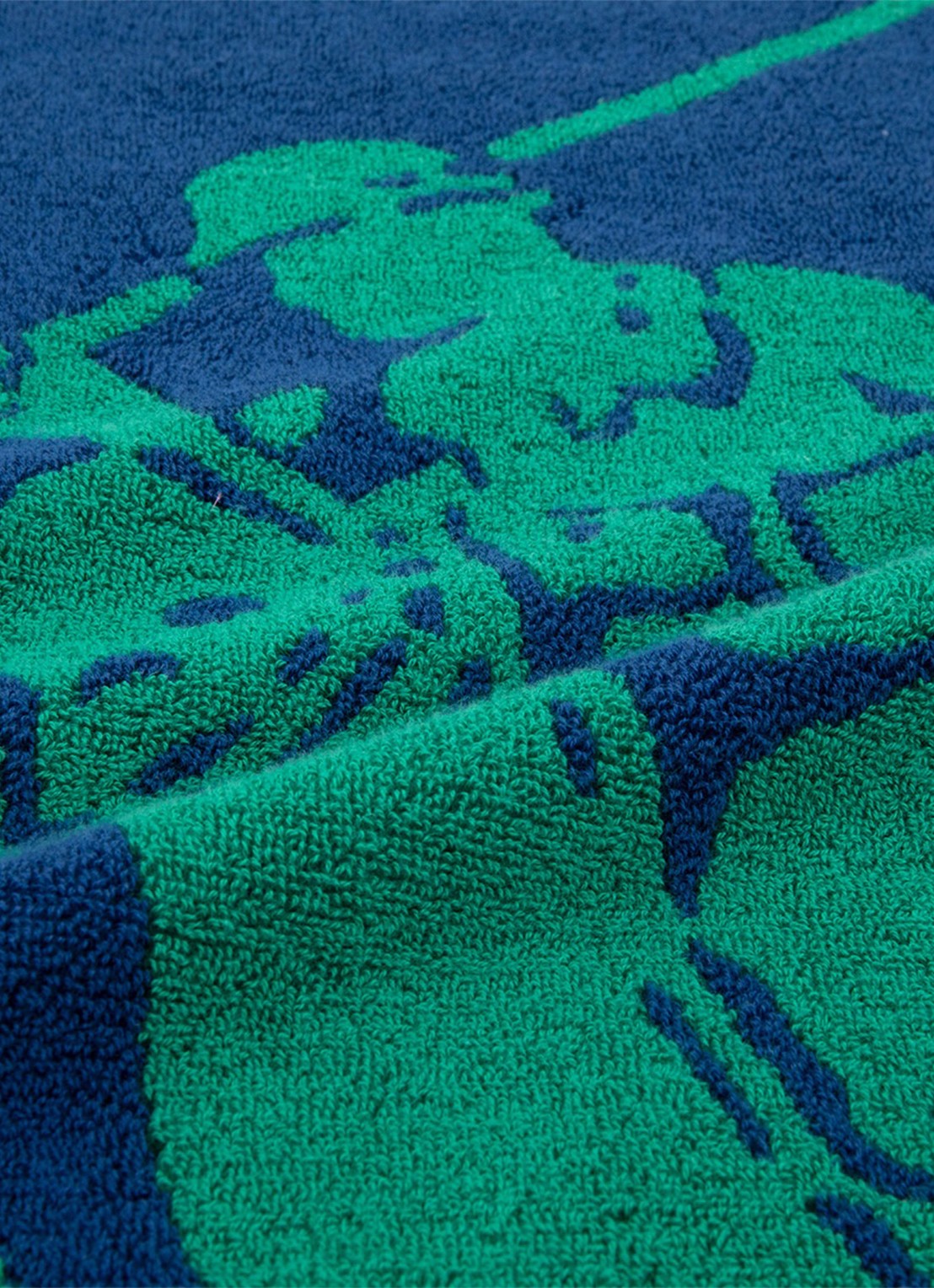 Ralph Lauren Strandlaken - 500 gr/m2 - 100 x 170 cm - detail groen