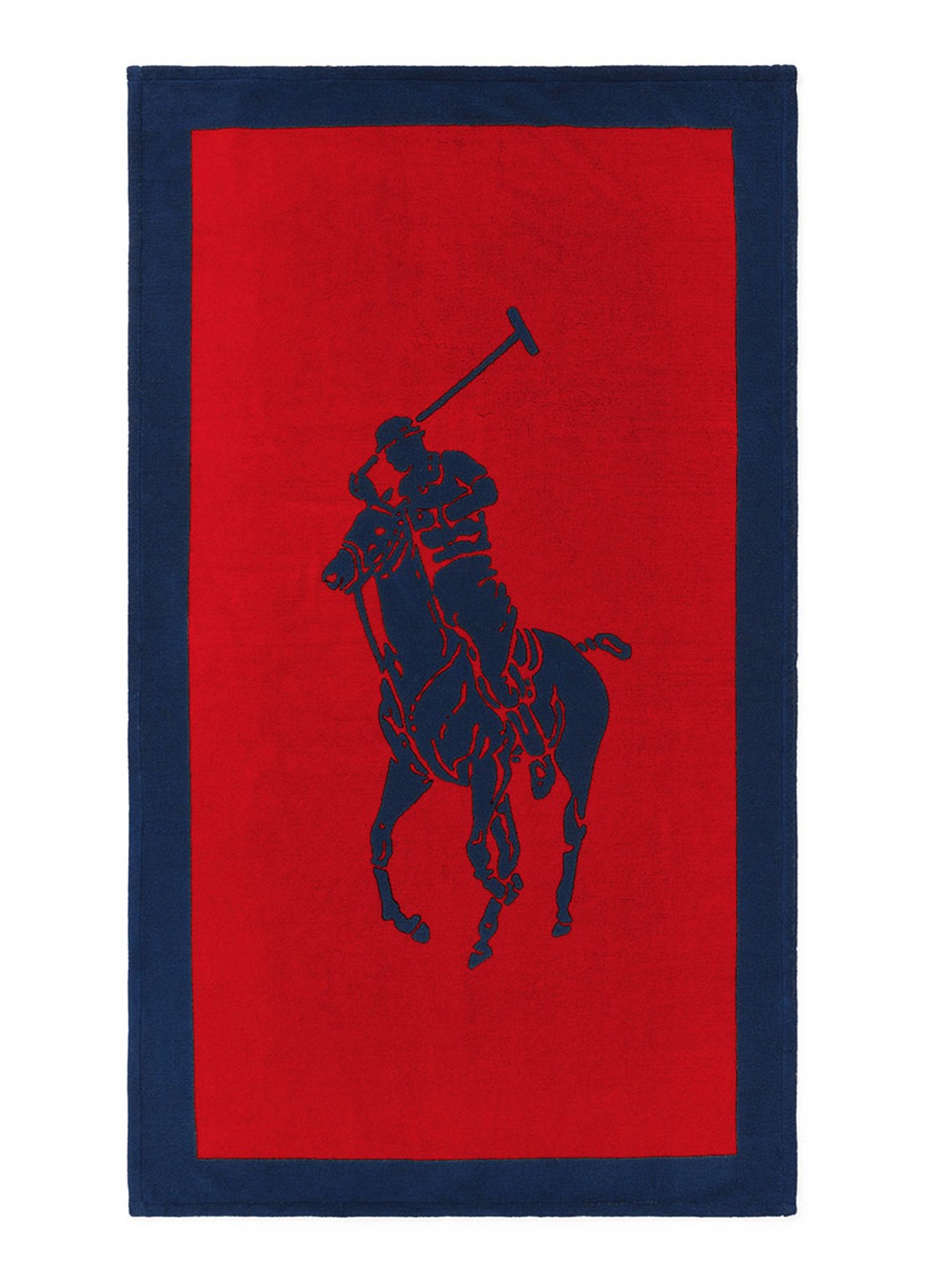 Ralph Lauren Strandlaken - 500 gr/m2 - 100 x 170 cm - detail 2 rood