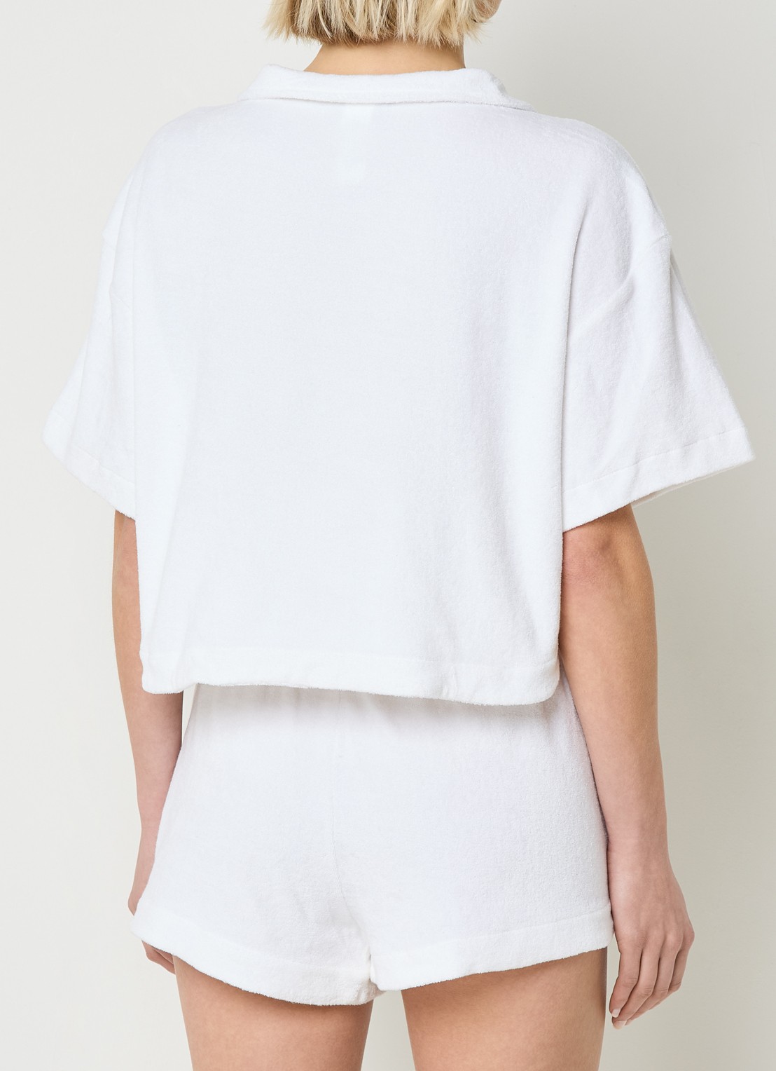 Ralph Lauren Strandset van badstof met logo - achterkant 2 wit
