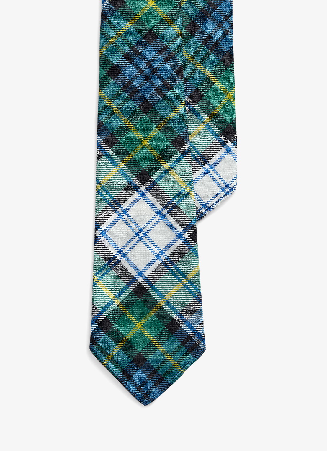 Ralph Lauren Stropdas met ruitdessin - voorkant green/blue multi / groen