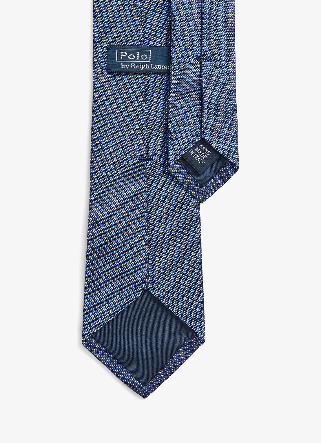 Ralph Lauren Stropdas van zijde met stippenprint  - achterkant 2 royal/white / blauw
