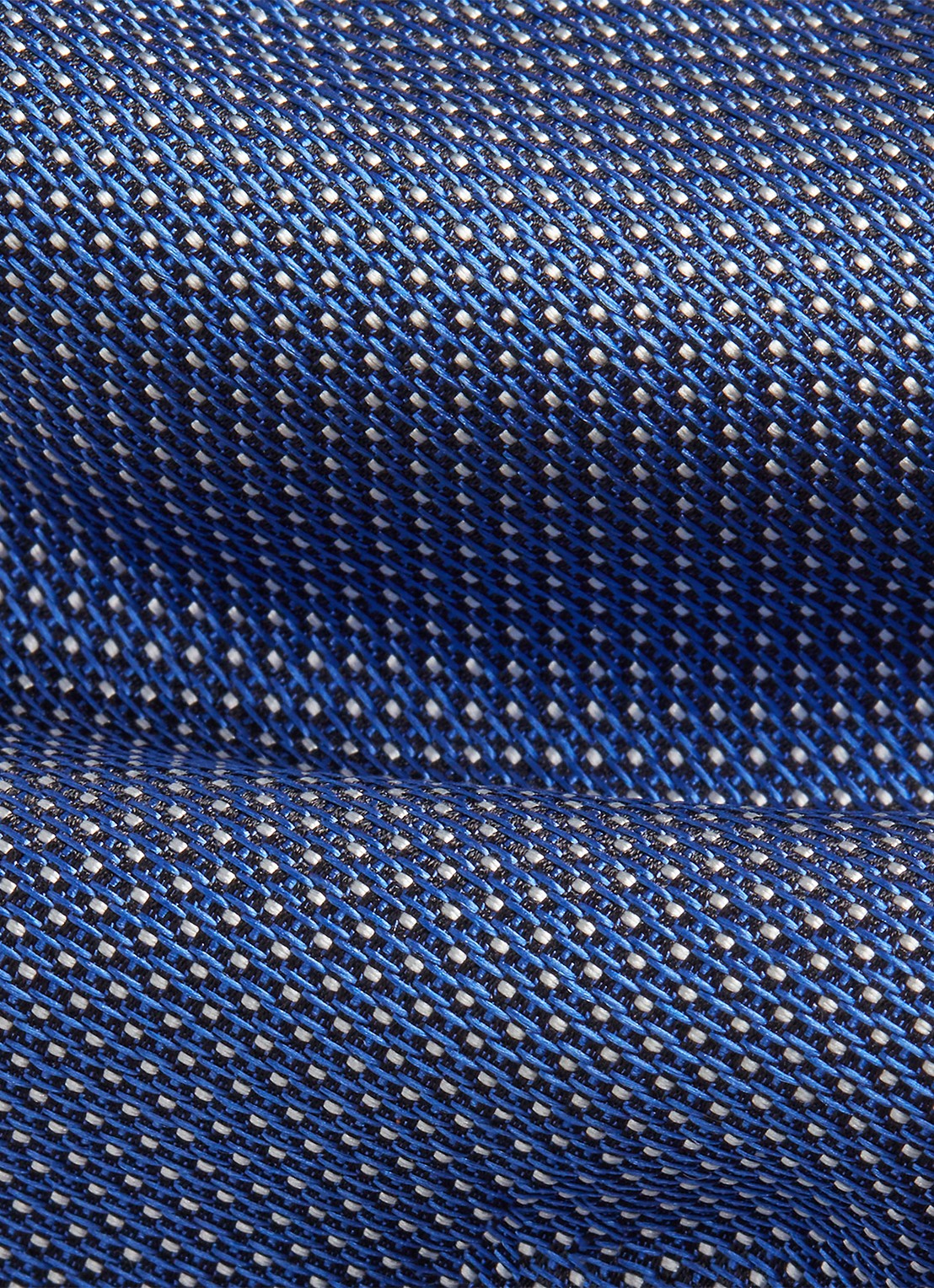Ralph Lauren Stropdas van zijde met stippenprint  - detail 3 royal/white / blauw