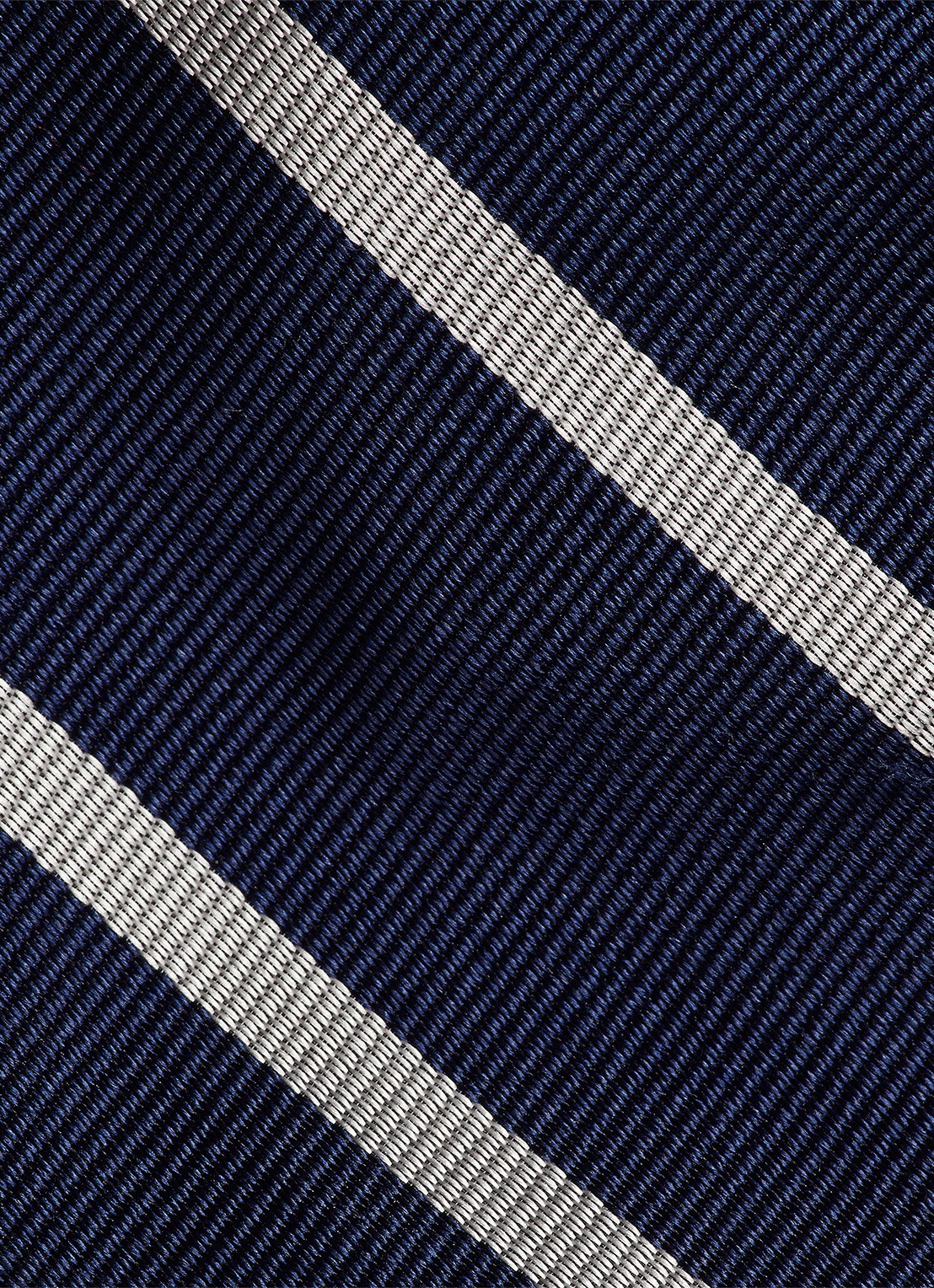 Ralph Lauren Stropdas van zijde met streepprint - detail navy/white