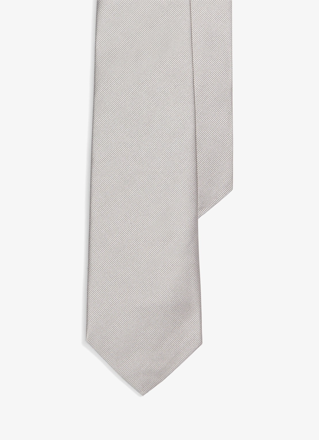 Ralph Lauren Stropdas van zijde - voorkant 2 grey / grijs