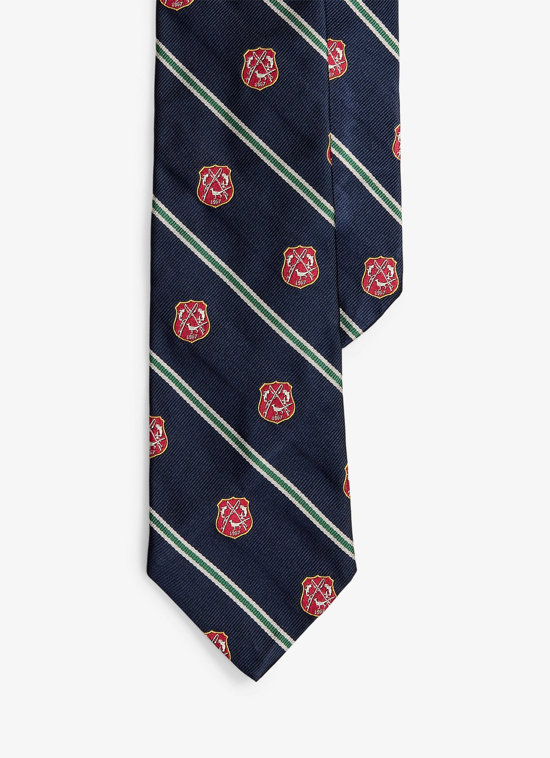 Ralph Lauren Stropdas van zijde - voorkant donkerblauw