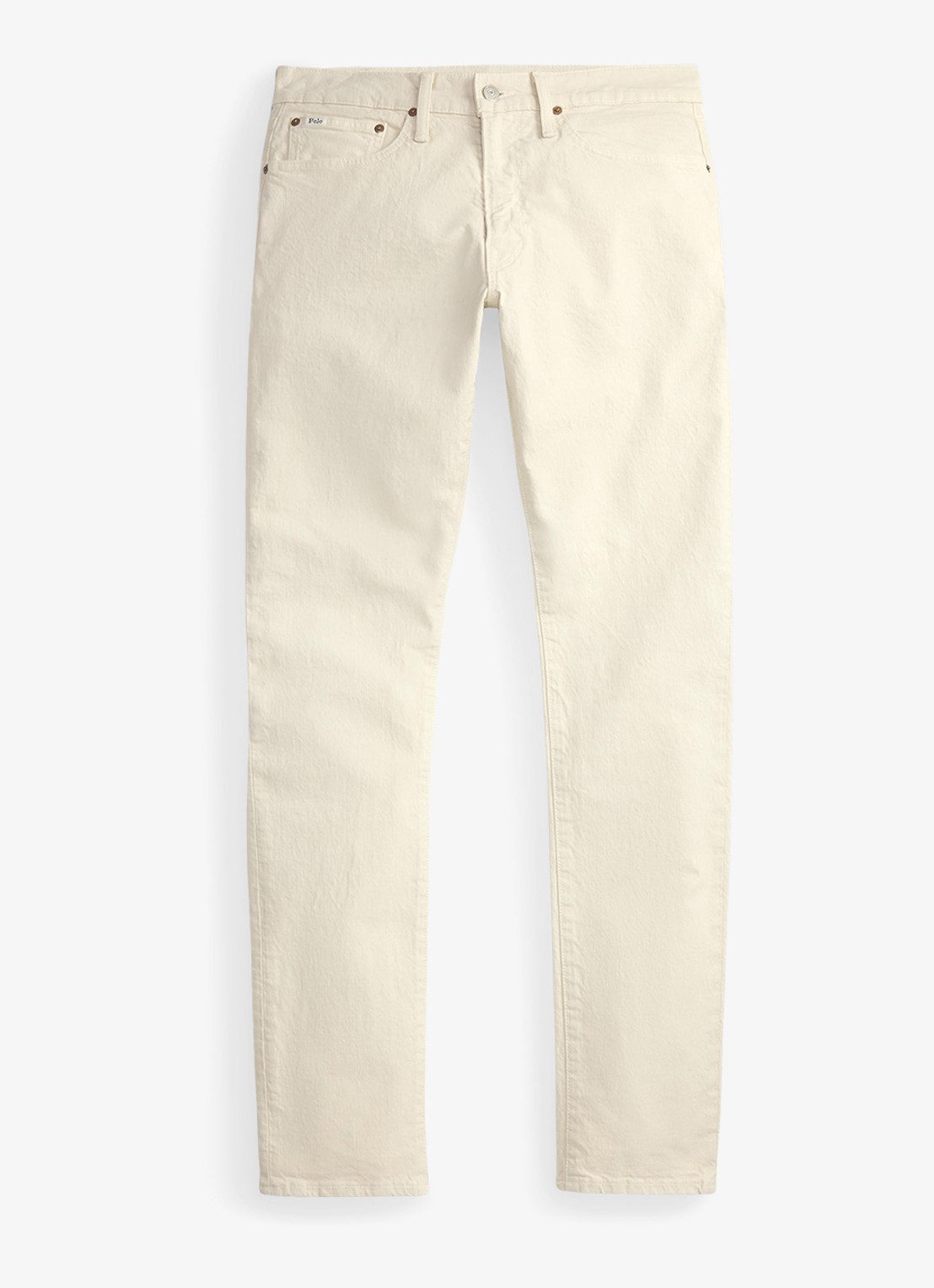 Ralph Lauren Sullivan slim fit jeans met gekleurde wassing - voorkant 2 hdn andover cream / creme