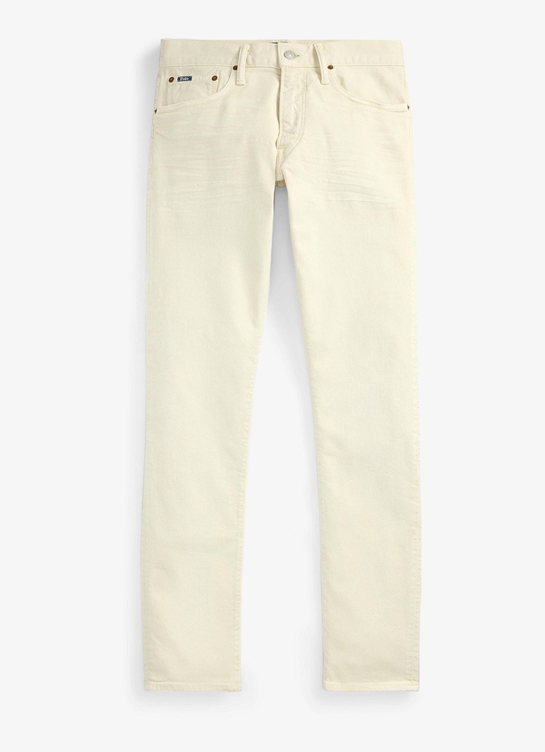 Ralph Lauren Sullivan slim fit jeans met stretch - voorkant 4 hillstone new stone / gebroken wit