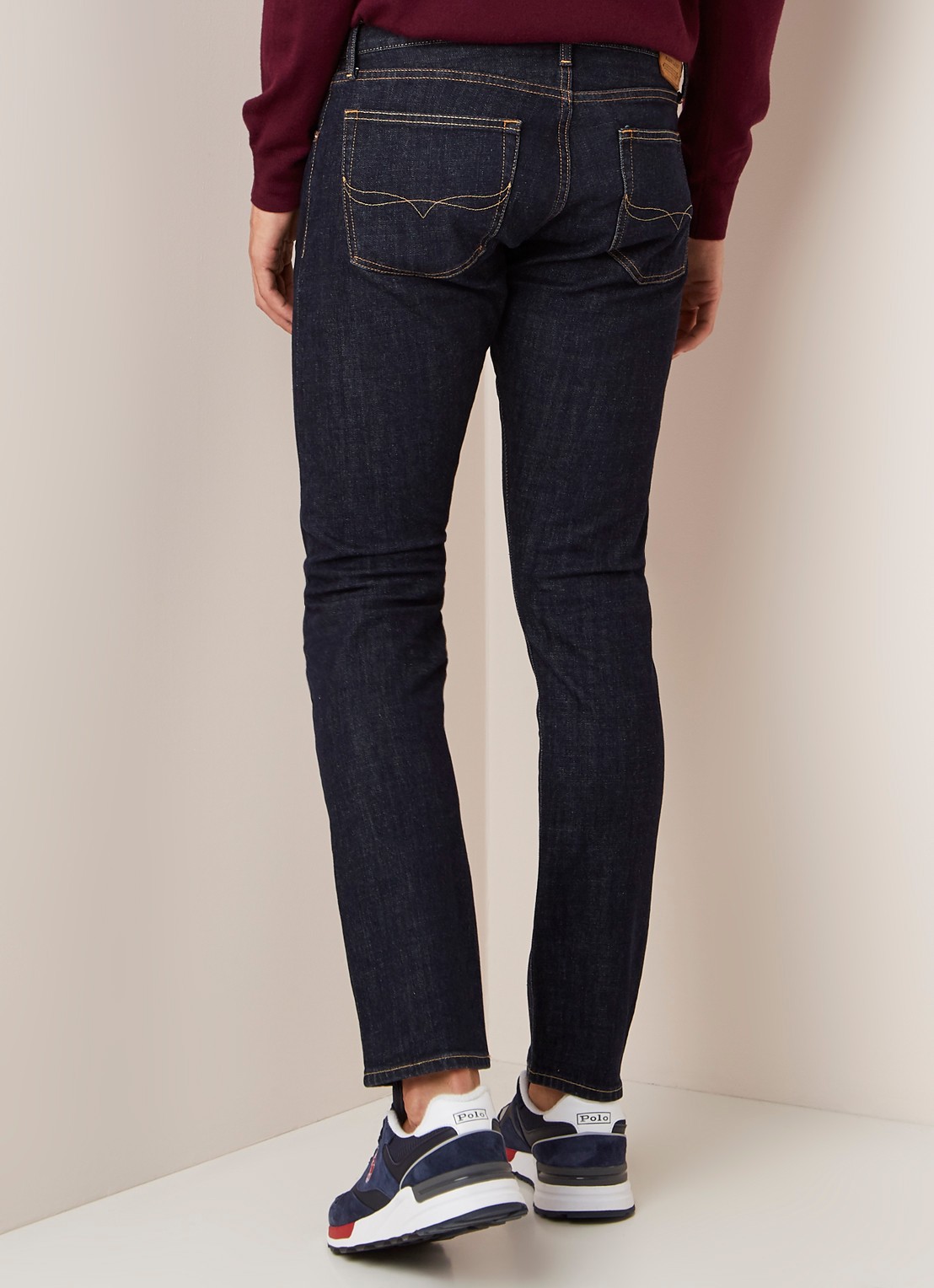 Ralph Lauren Sullivan slim fit jeans met stretch - achterkant 9 indigo