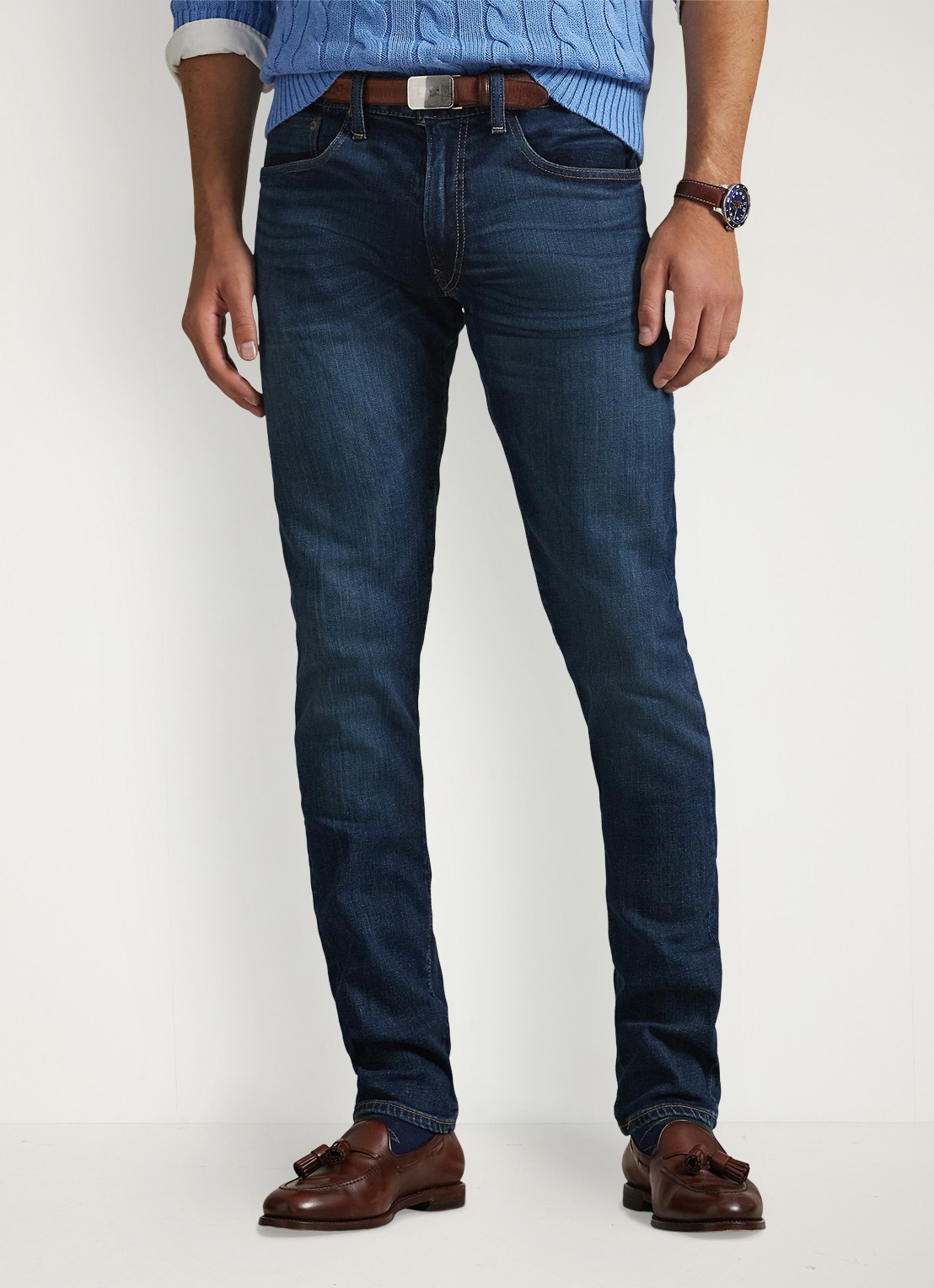 Ralph Lauren Sullivan slim jeans met stretch - detail rockford / indigo