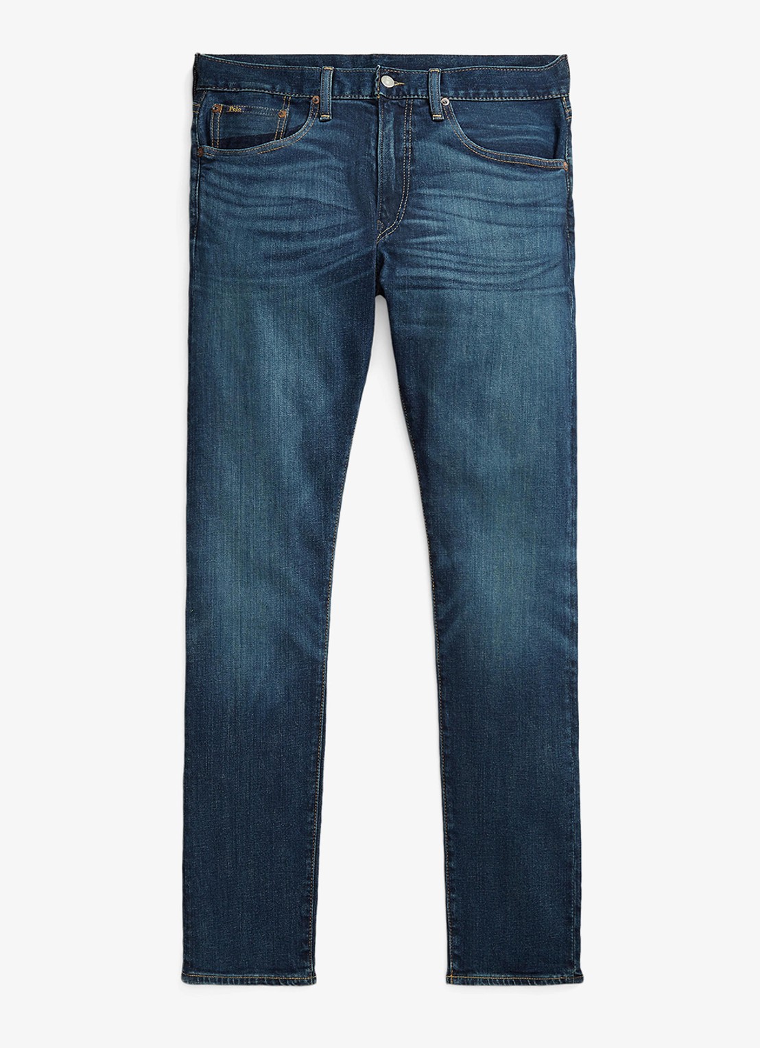 Ralph Lauren Sullivan slim jeans met stretch - voorkant 3 rockford / indigo