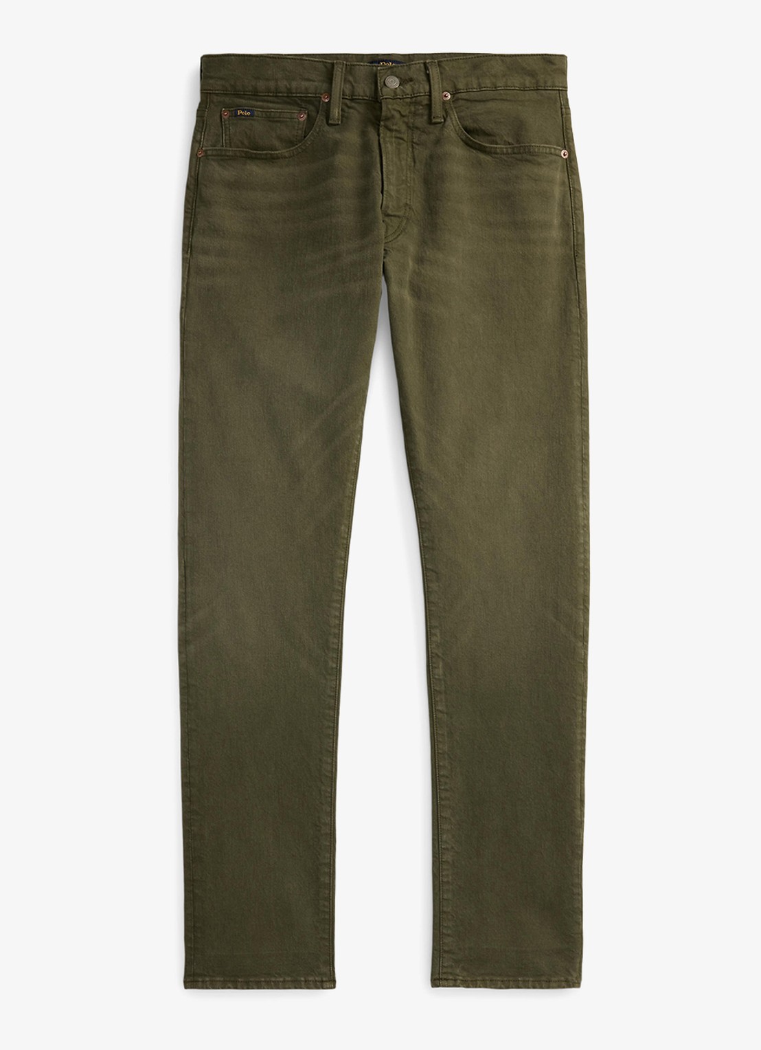 Ralph Lauren Sullivan slim stretch Polo Pony jeans  - voorkant 2 hdn dark loden / groen