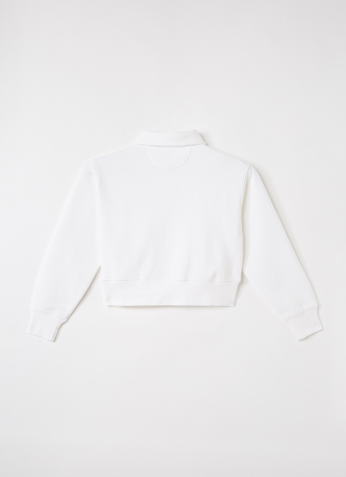 Ralph Lauren Sweater met halve rits - voorkant 2 wit