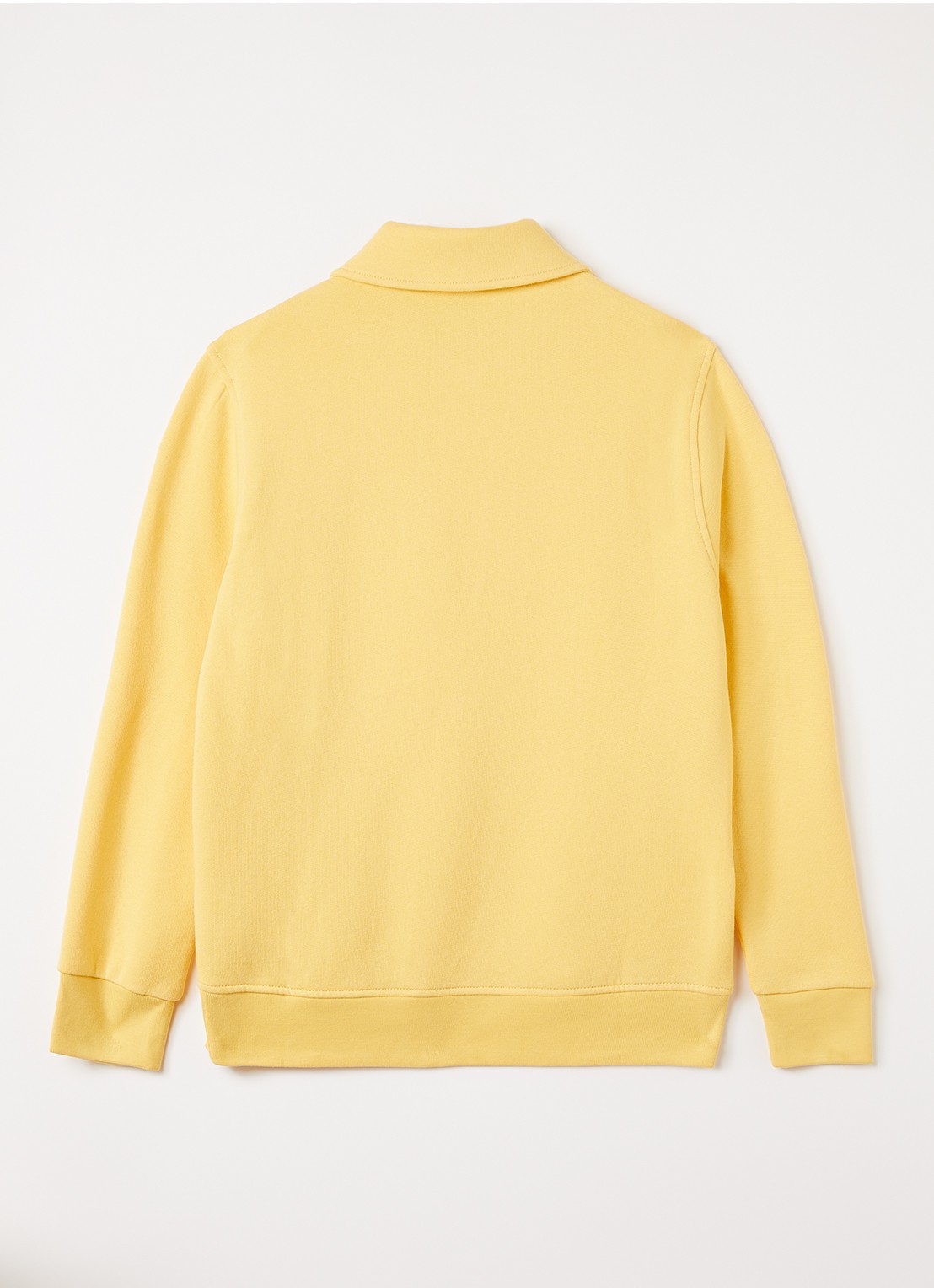 Ralph Lauren Sweater met halve rits - voorkant 2 geel