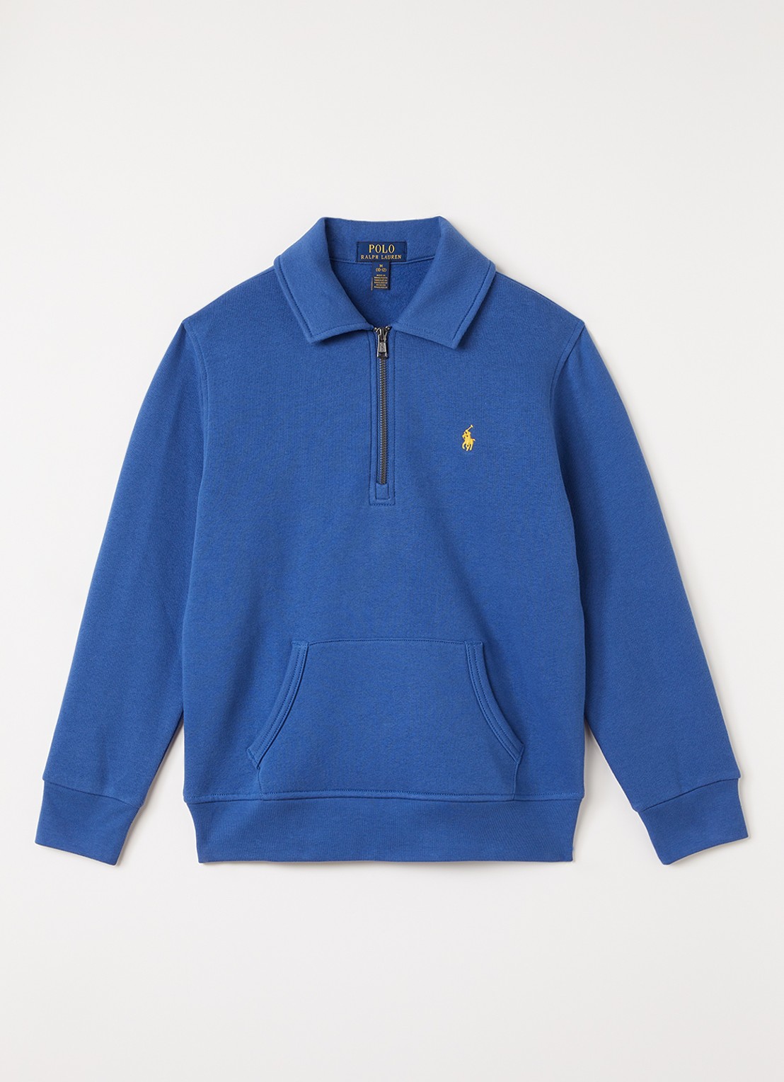 Ralph Lauren Sweater met halve rits - voorkant 2 blauw