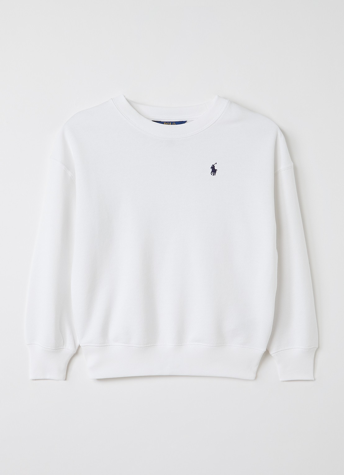 Ralph Lauren Sweater met logo- en backprint - voorkant wit