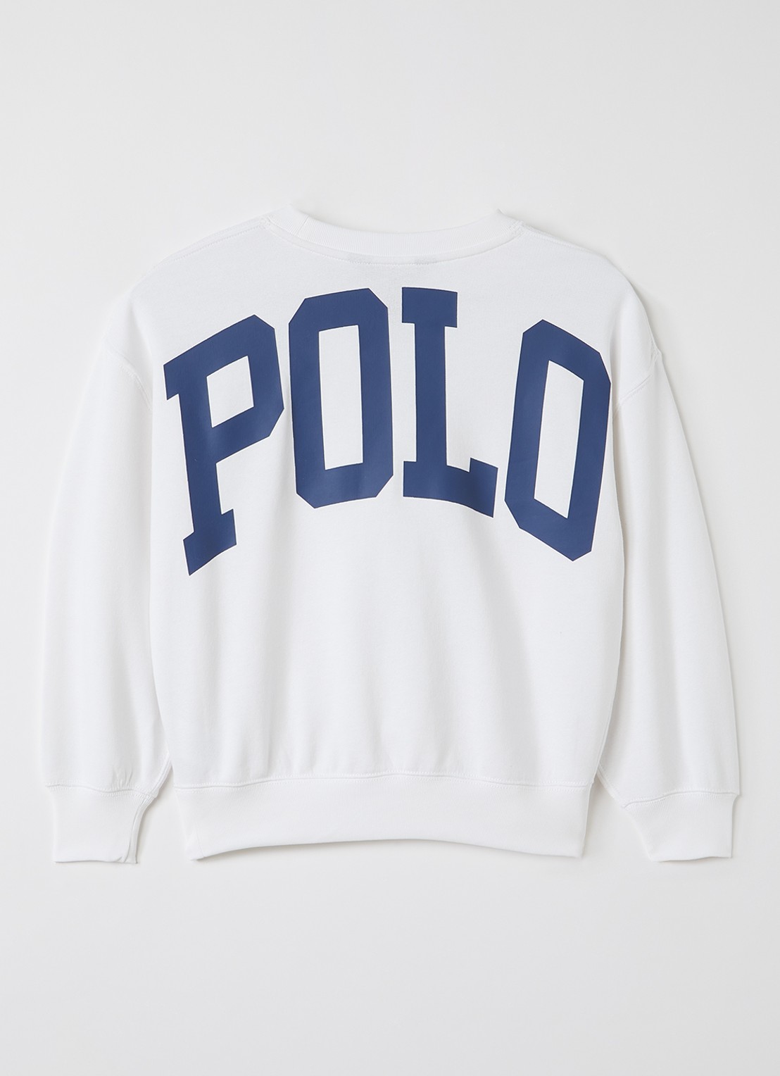 Ralph Lauren Sweater met logo- en backprint - voorkant 2 wit