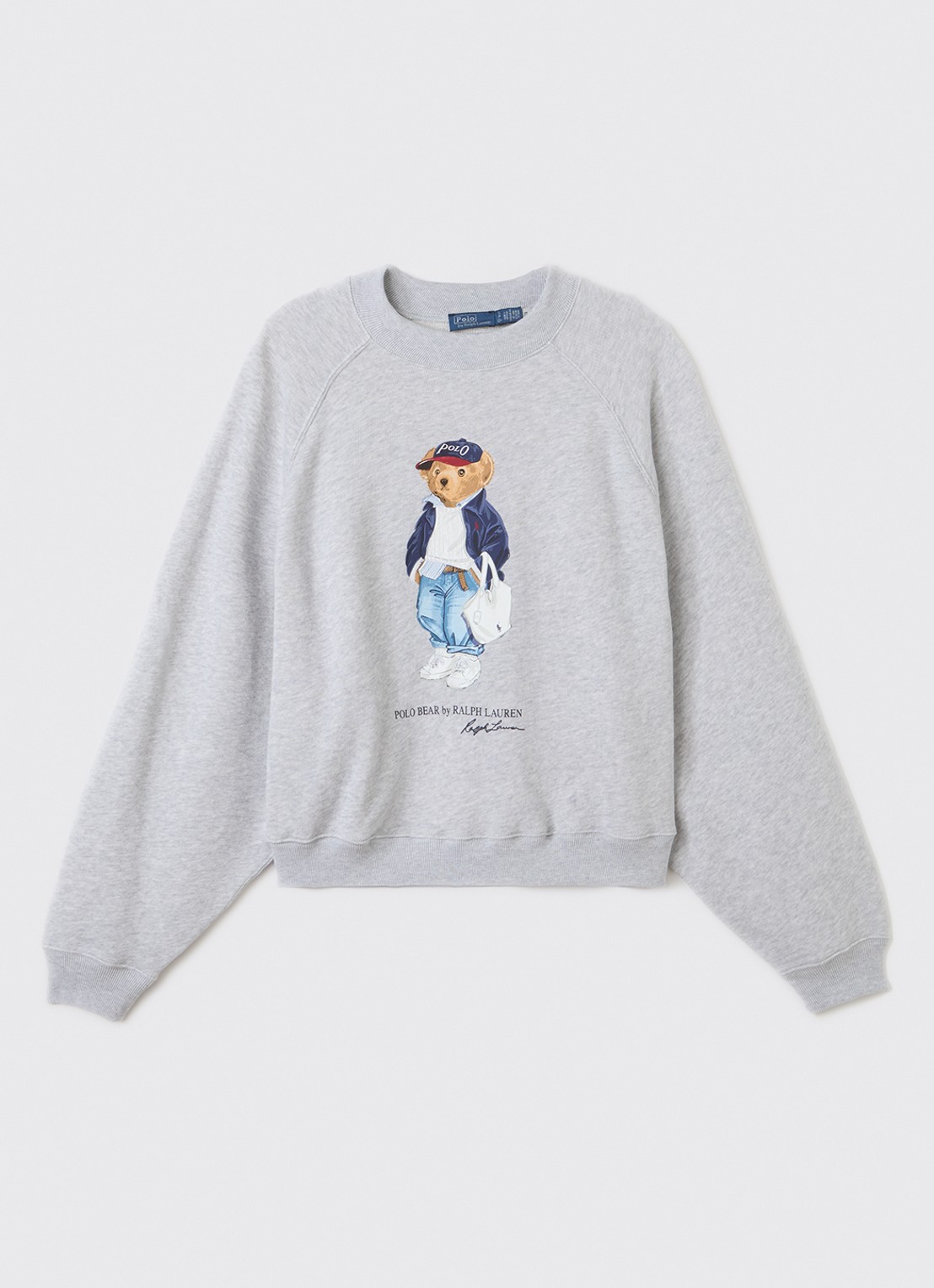 Ralph Lauren Sweater met logo - voorkant 2 grijsmele
