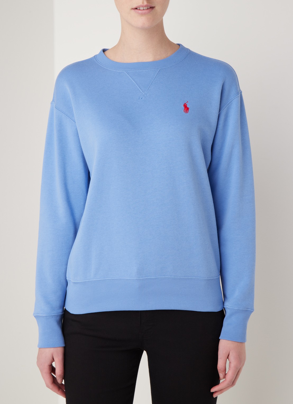Ralph Lauren Sweater met logoborduring - detail 3 blauw