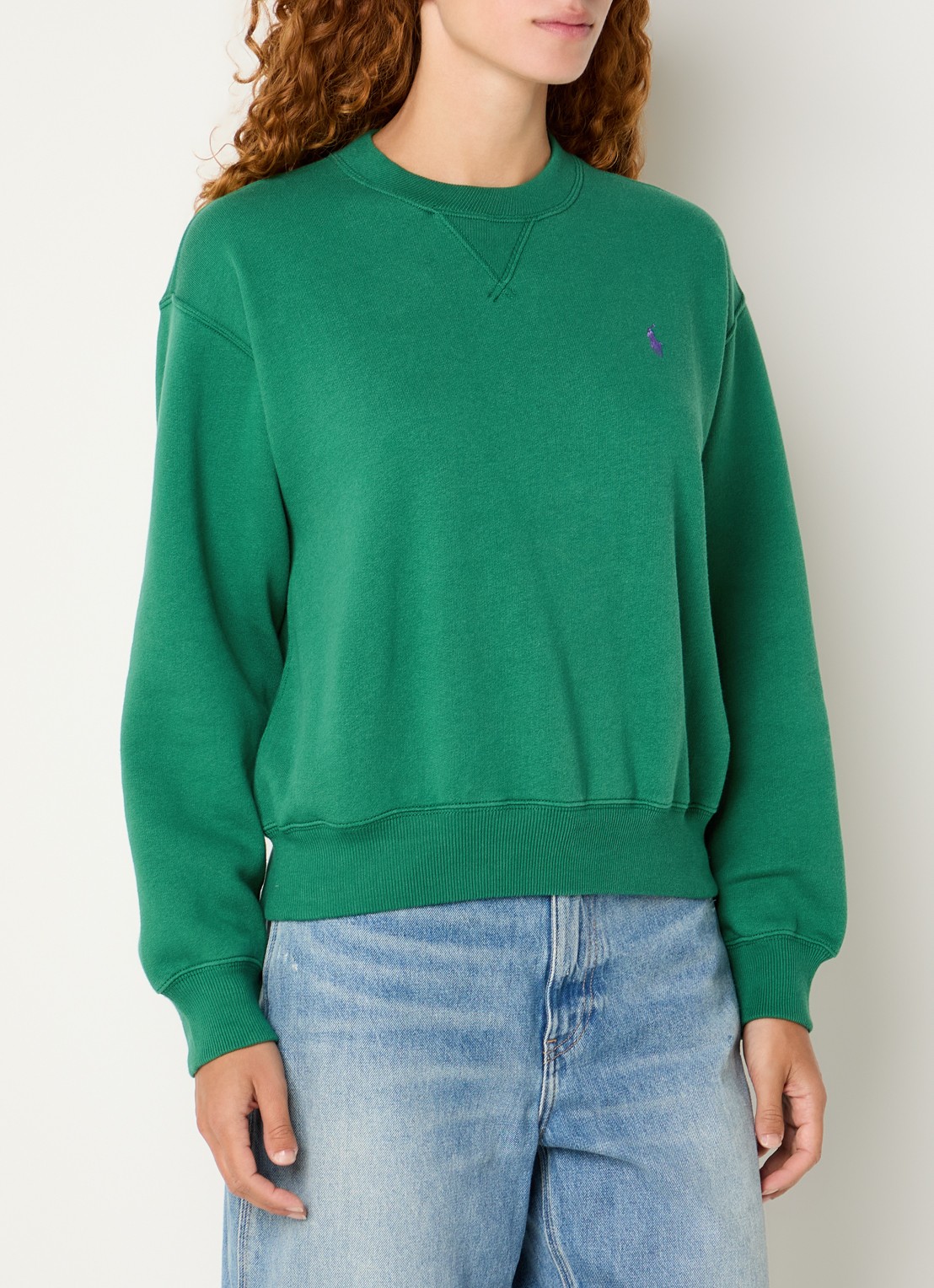 Ralph Lauren Sweater met logoborduring - detail 4 groen