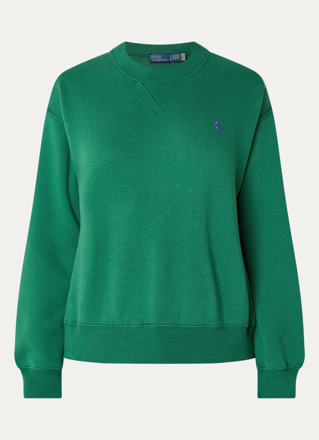 Ralph Lauren Sweater met logoborduring - voorkant groen