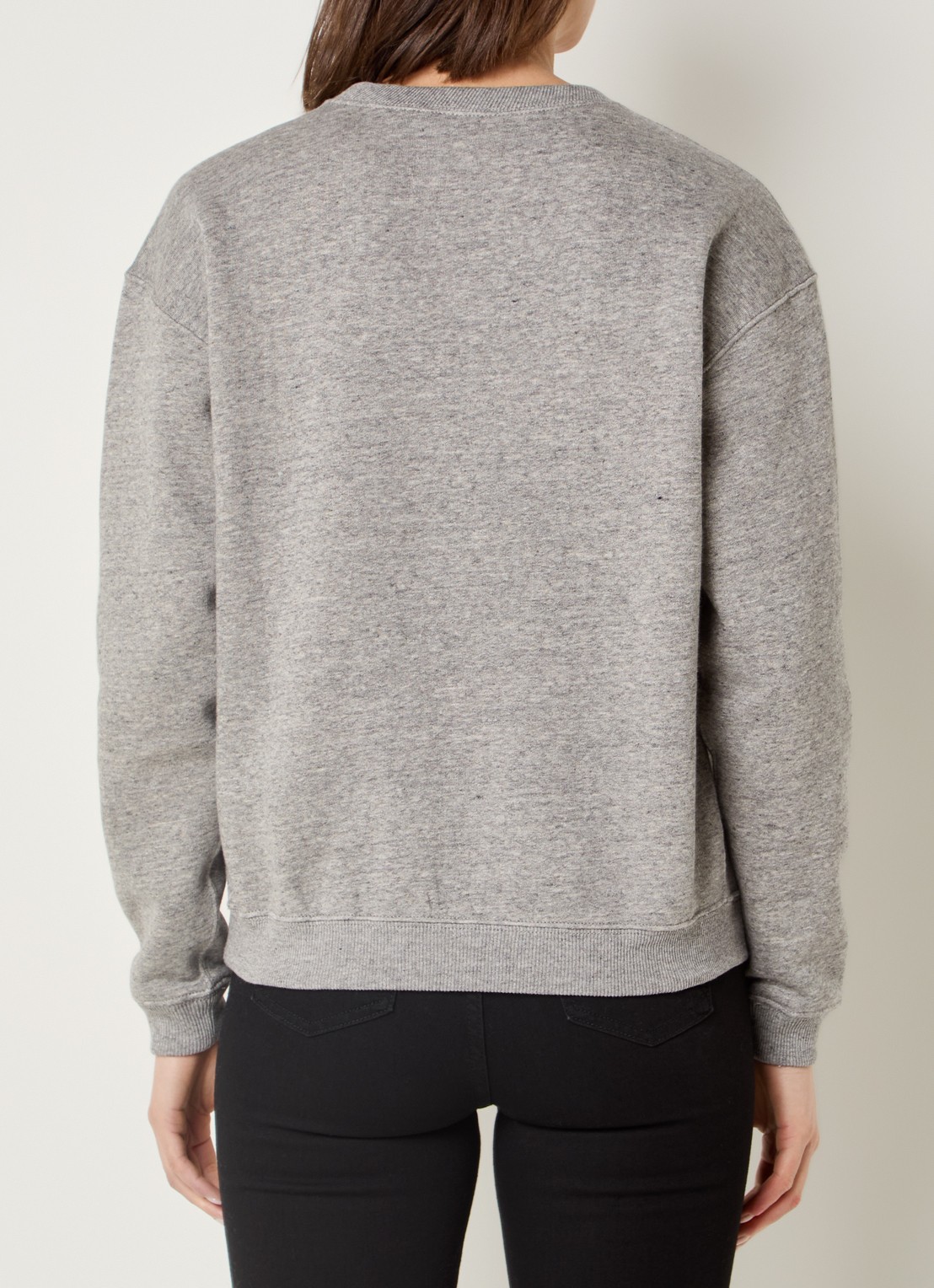 Ralph Lauren Sweater met logoborduring - achterkant 4 lichtgrijs