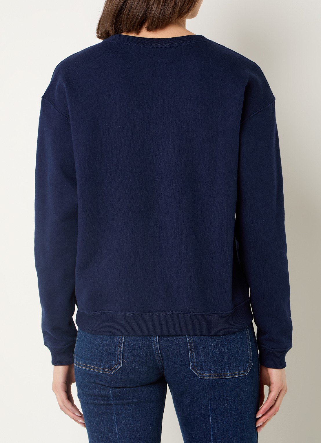 Ralph Lauren Sweater met logoborduring - achterkant 4 donkerblauw