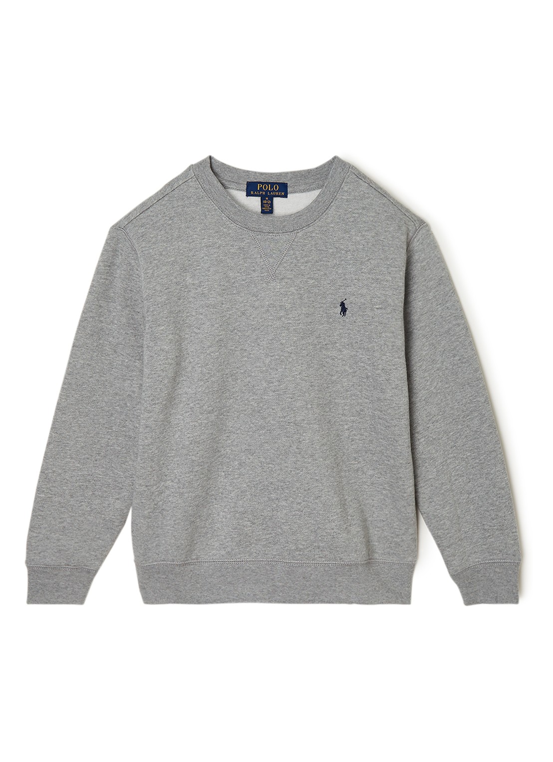 Ralph Lauren Sweater met logoborduring - voorkant grijs
