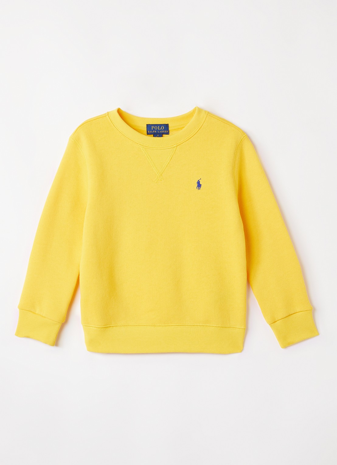 Ralph Lauren Sweater met logoborduring - voorkant beige