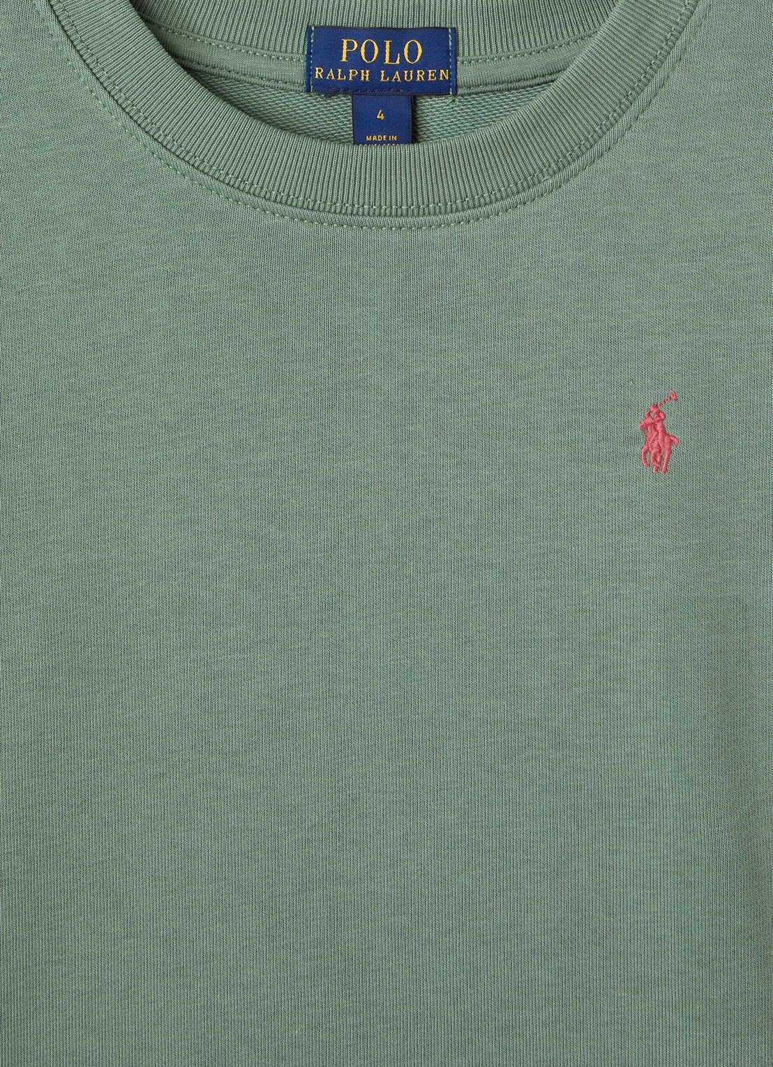 Ralph Lauren Sweater met logoborduring - detail legergroen