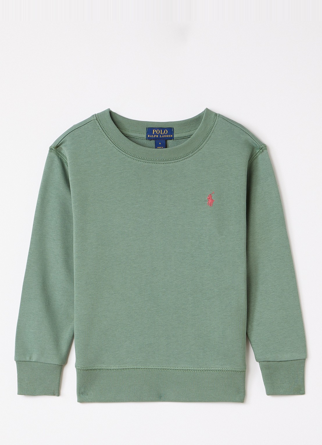 Ralph Lauren Sweater met logoborduring - voorkant 2 legergroen