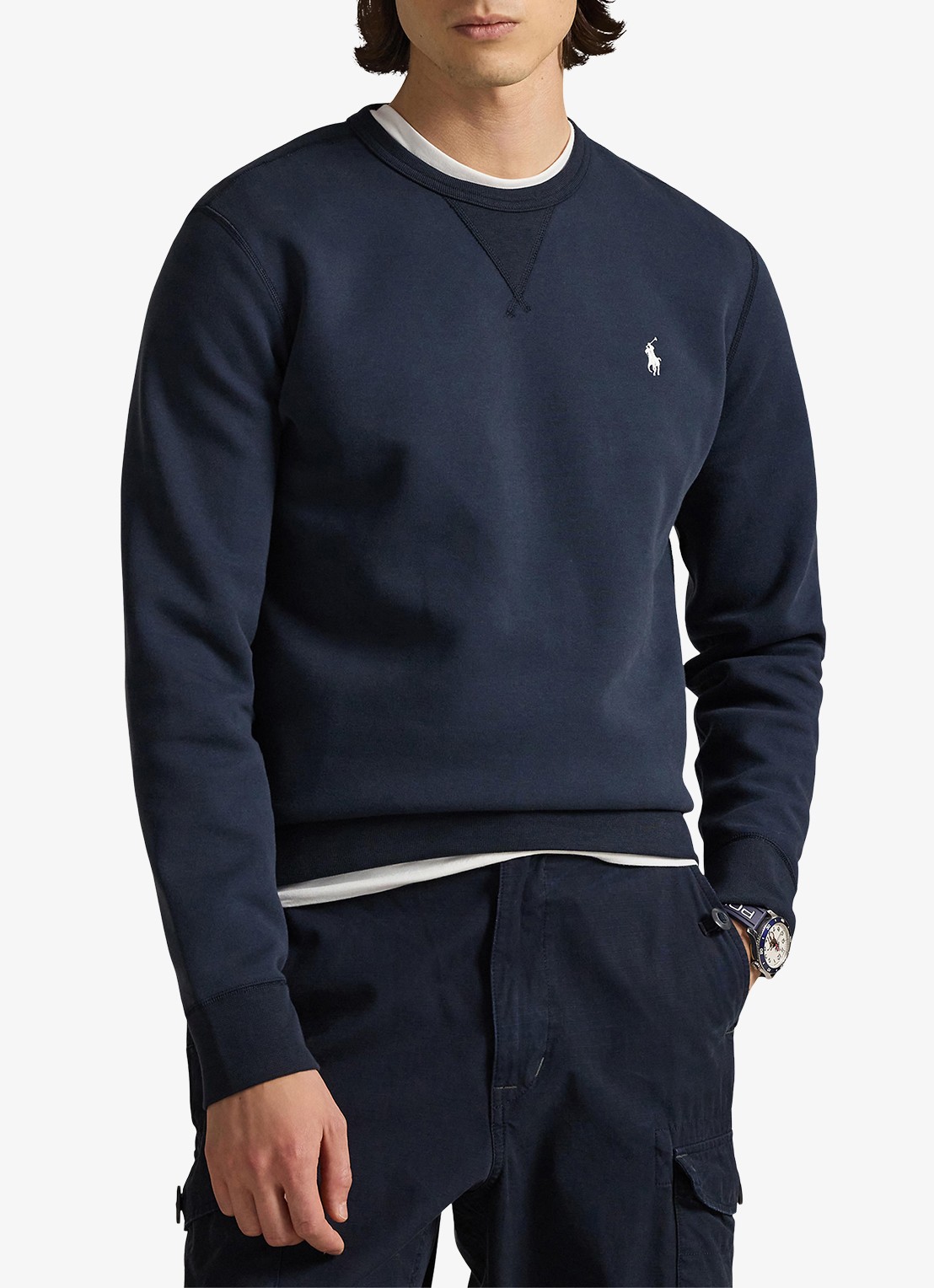 Ralph Lauren Sweater met logoborduring - detail 3 aviator navy