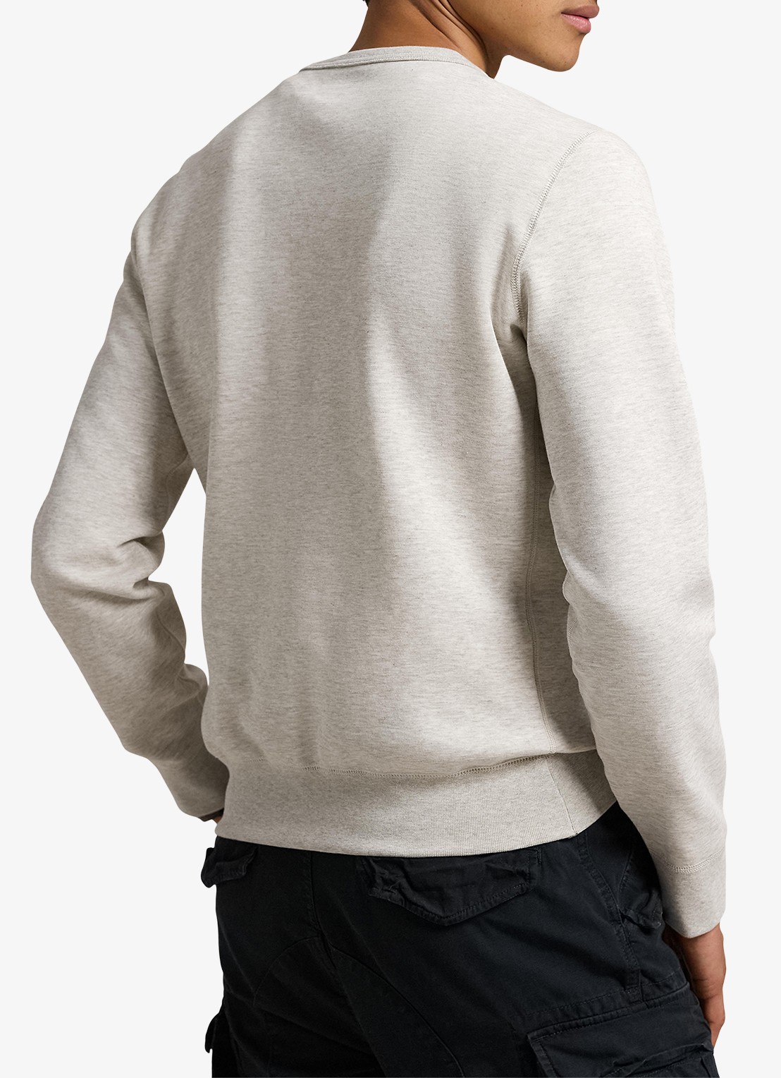 Ralph Lauren Sweater met logoborduring - achterkant 6 lt sport heather / grijs