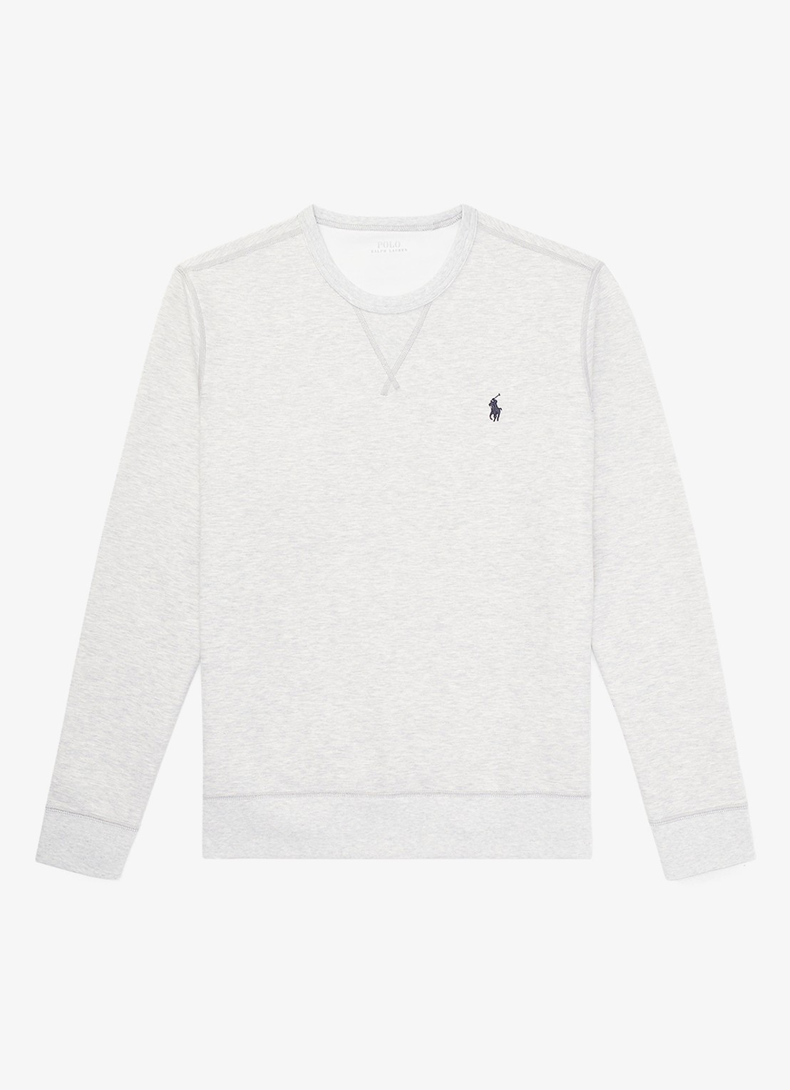 Ralph Lauren Sweater met logoborduring - voorkant 4 lt sport heather / grijs
