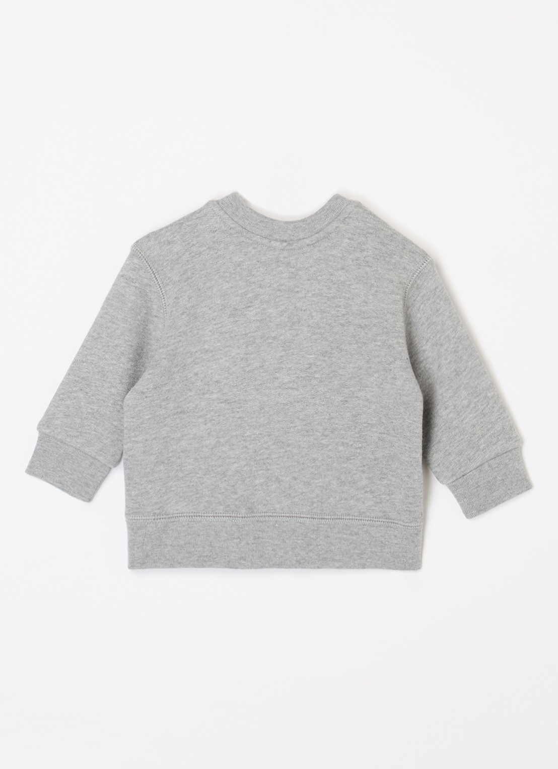 Ralph Lauren Sweater met logoborduring - voorkant 2 grijsmele
