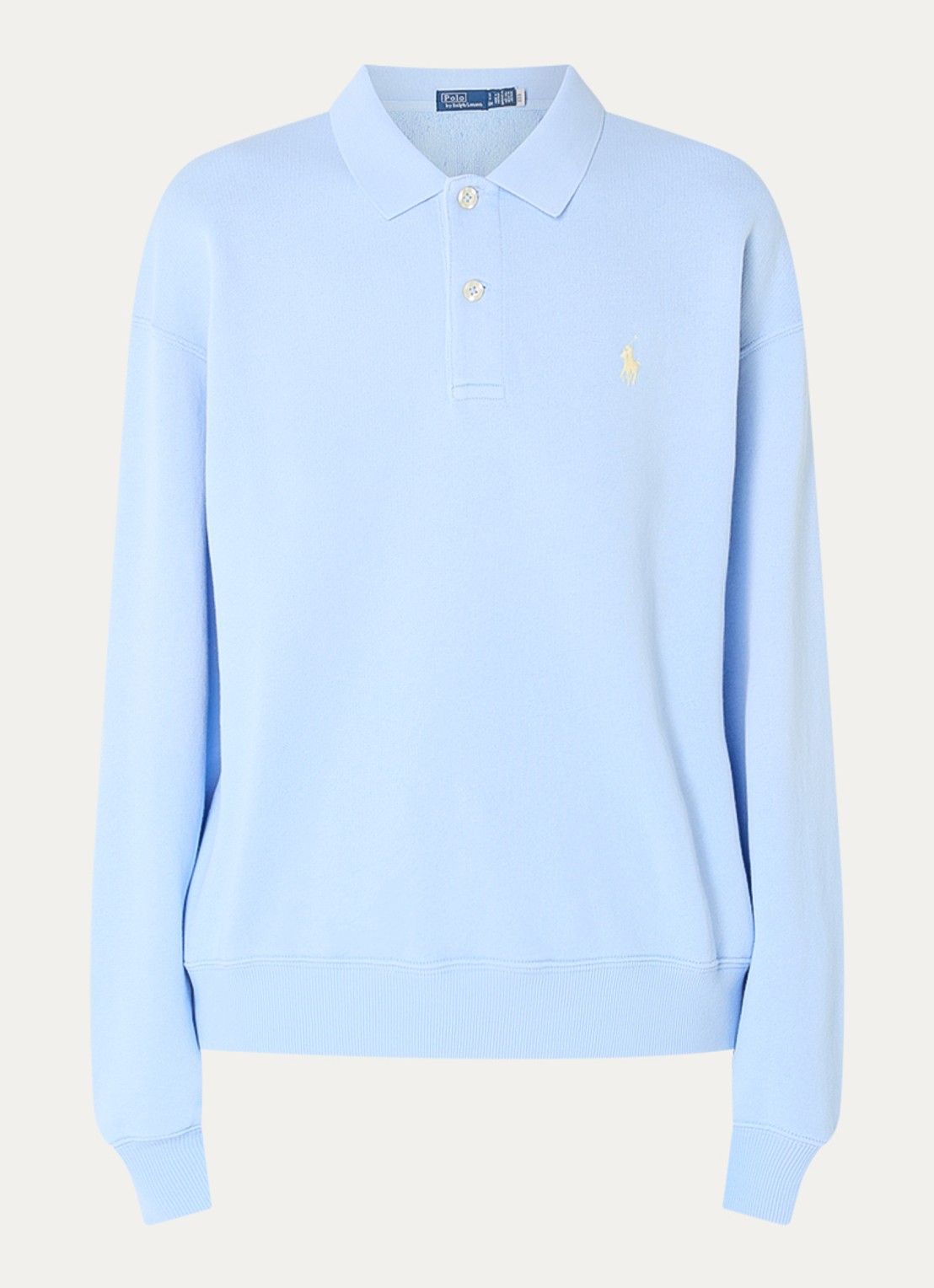 Ralph Lauren Sweater met logoprint - voorkant 3 lichtblauw