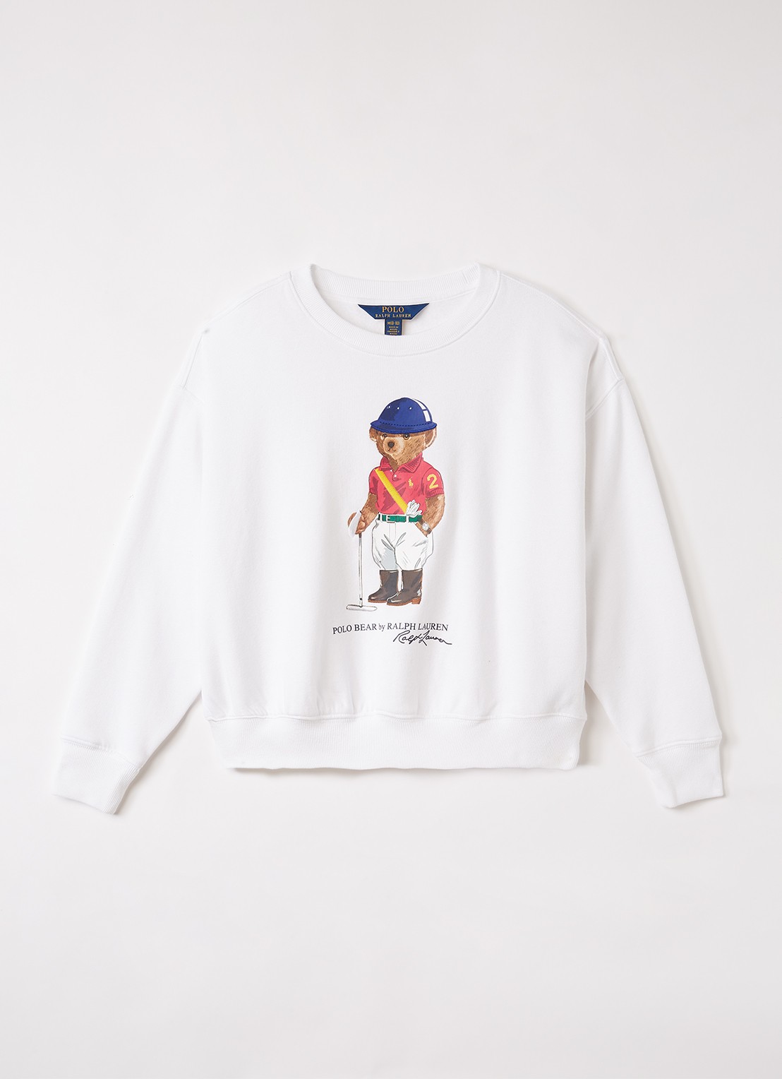Ralph Lauren Sweater met logoprint - voorkant 2 wit