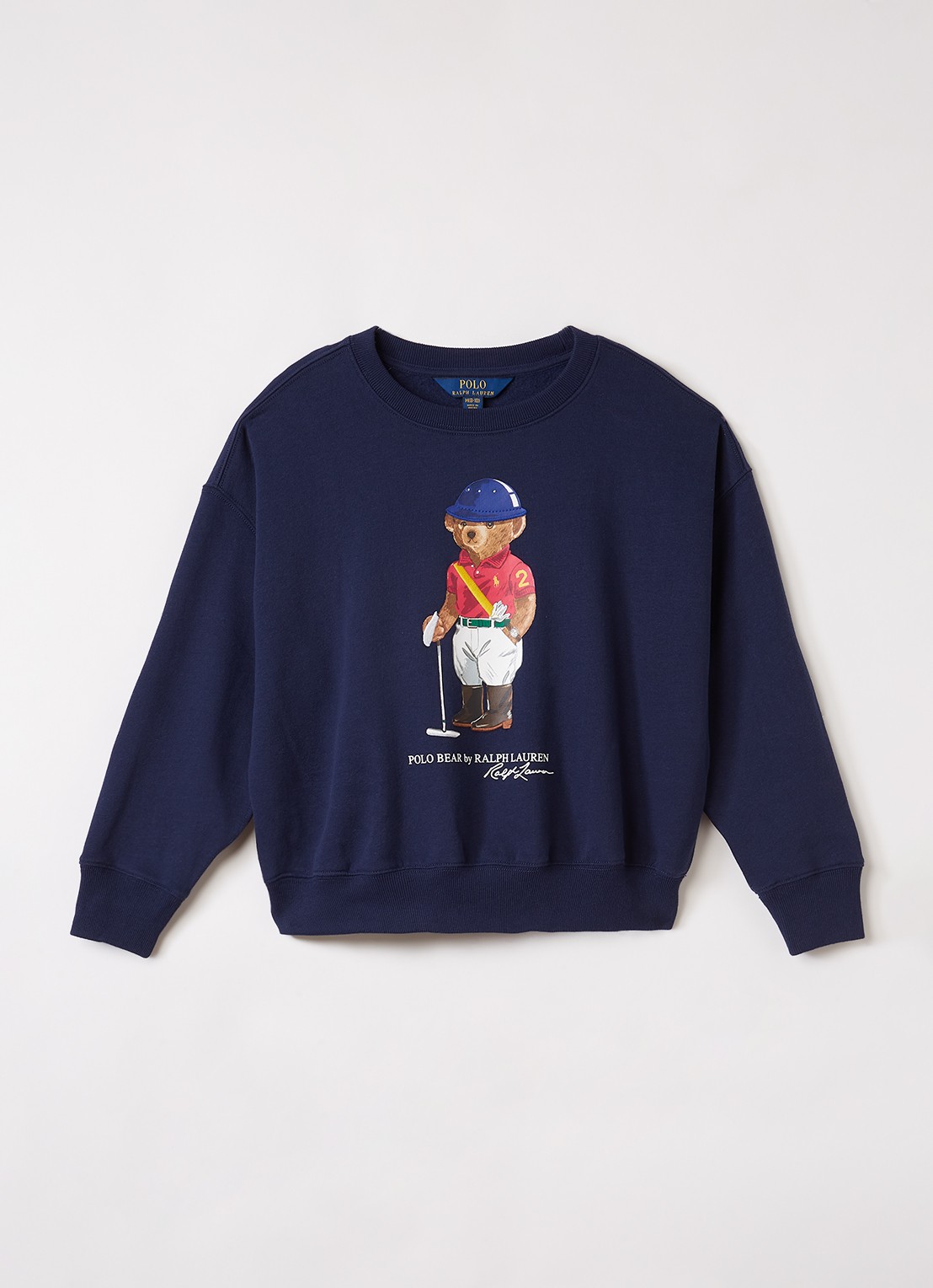 Ralph Lauren Sweater met logoprint - voorkant donkerblauw