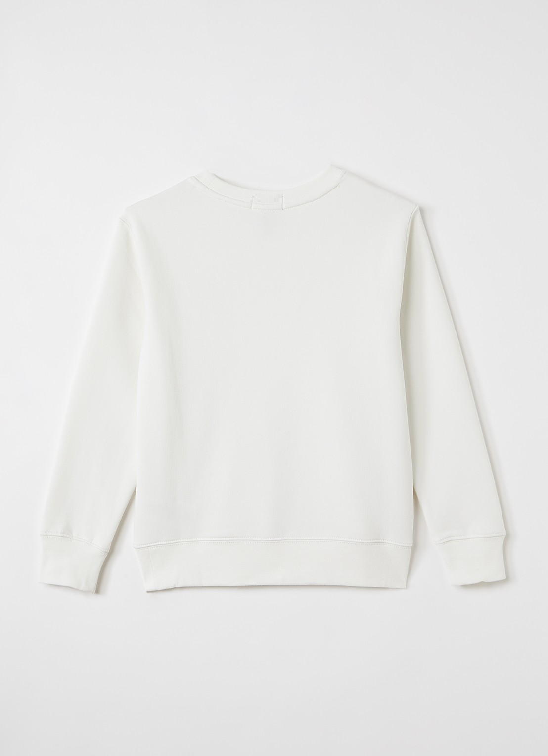 Ralph Lauren Sweater met logoprint - voorkant 3 gebroken wit