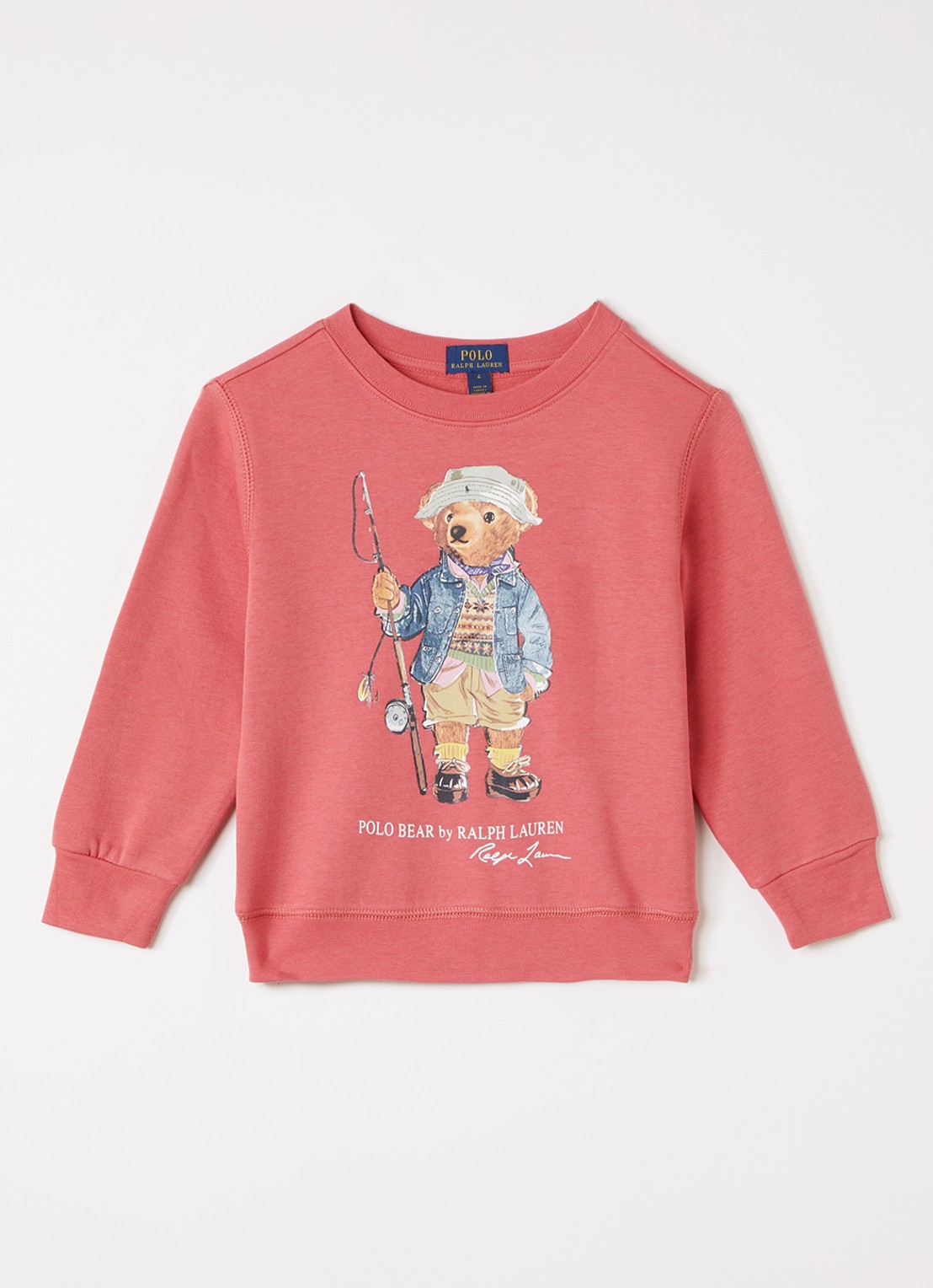 Ralph Lauren Sweater met logoprint - voorkant 2 koraal