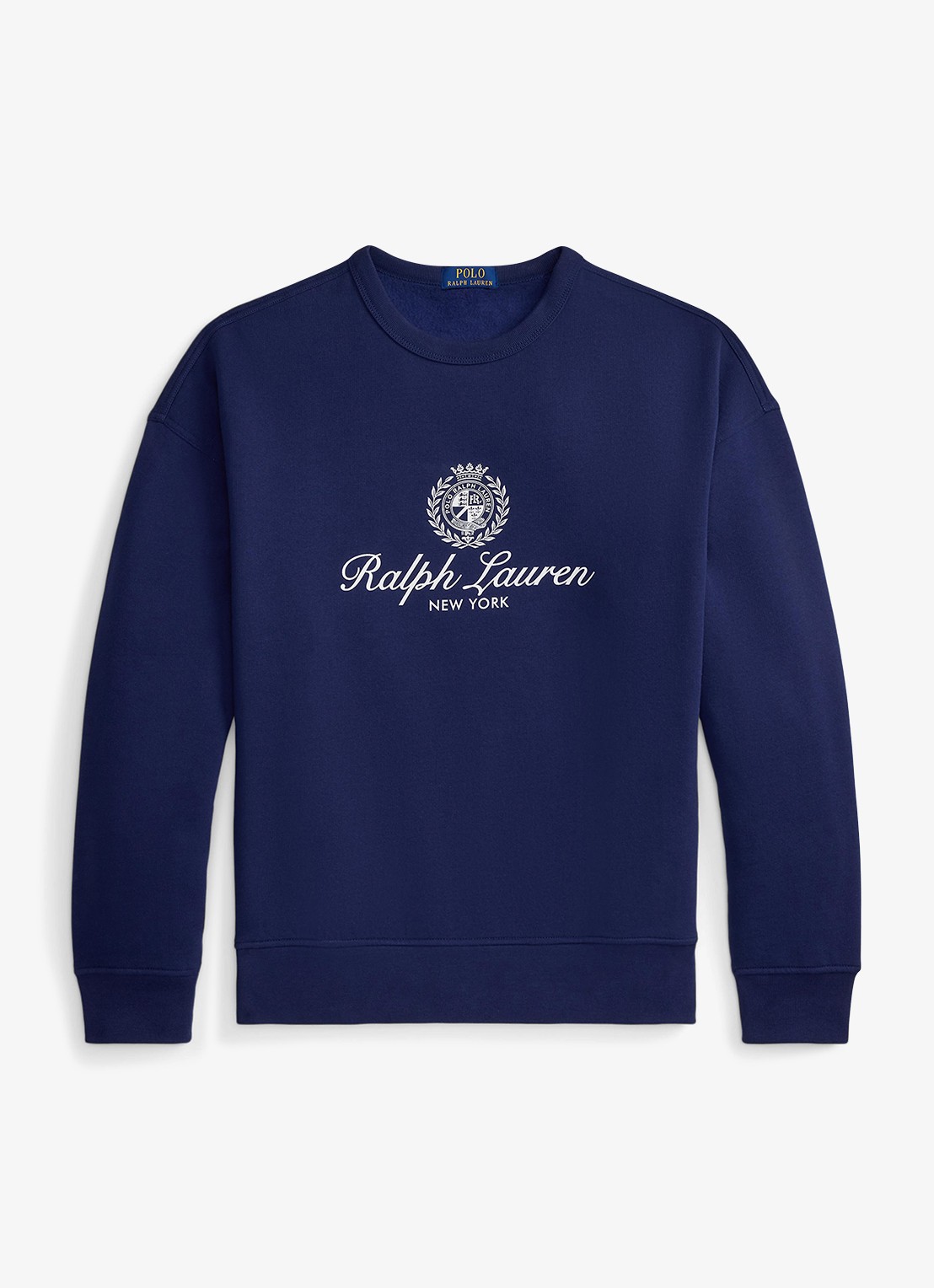 Ralph Lauren Sweater met logoprint - voorkant donkerblauw