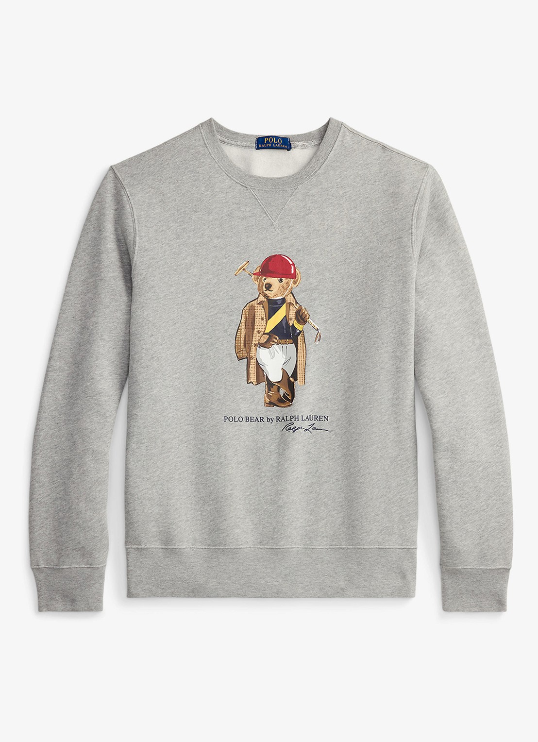 Ralph Lauren Sweater met logoprint - voorkant andover hthr / grijs