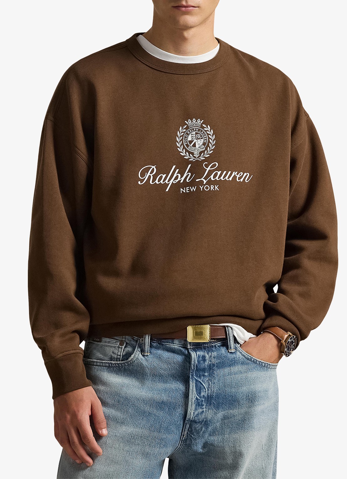 Ralph Lauren Sweater met logoprint - detail 3 branch brown-3s7t