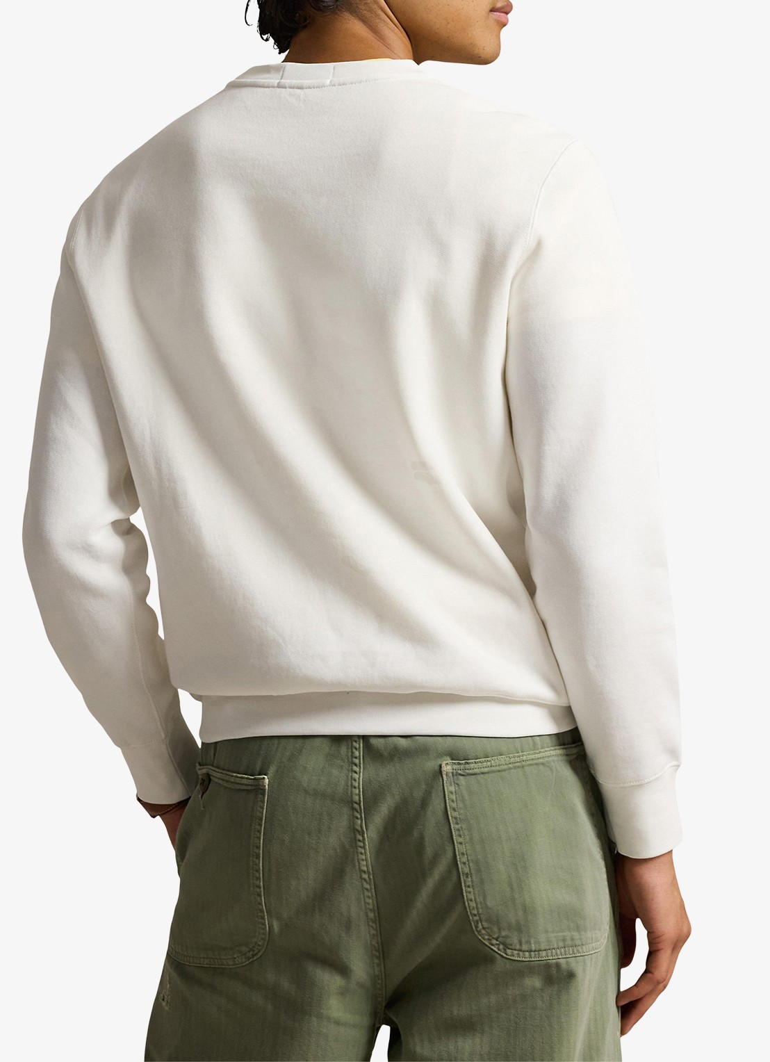 Ralph Lauren Sweater met logoprint - achterkant 3 white summer / wit