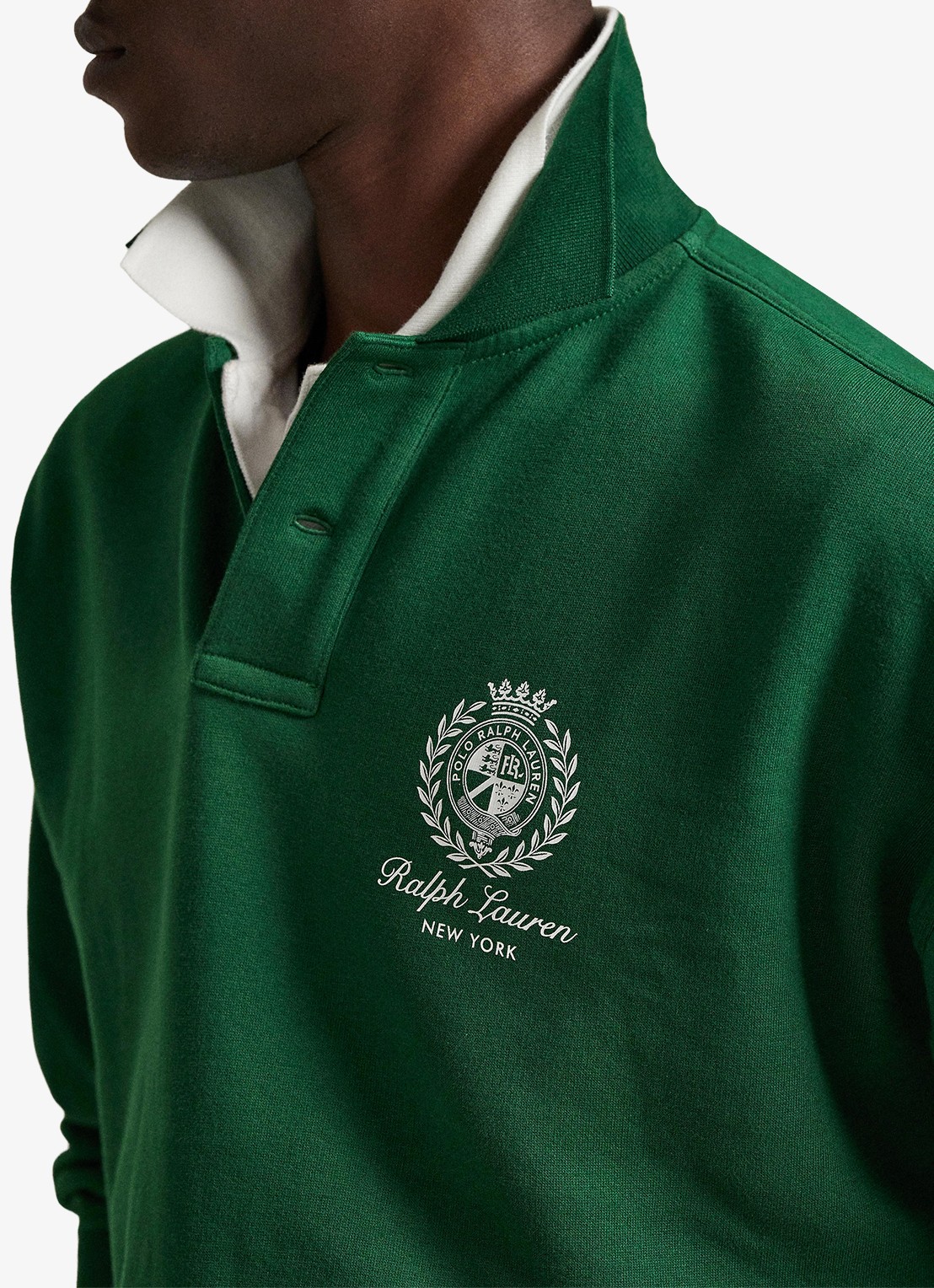 Ralph Lauren Sweater met polokraag en logo - detail 4 new forest-2z8d