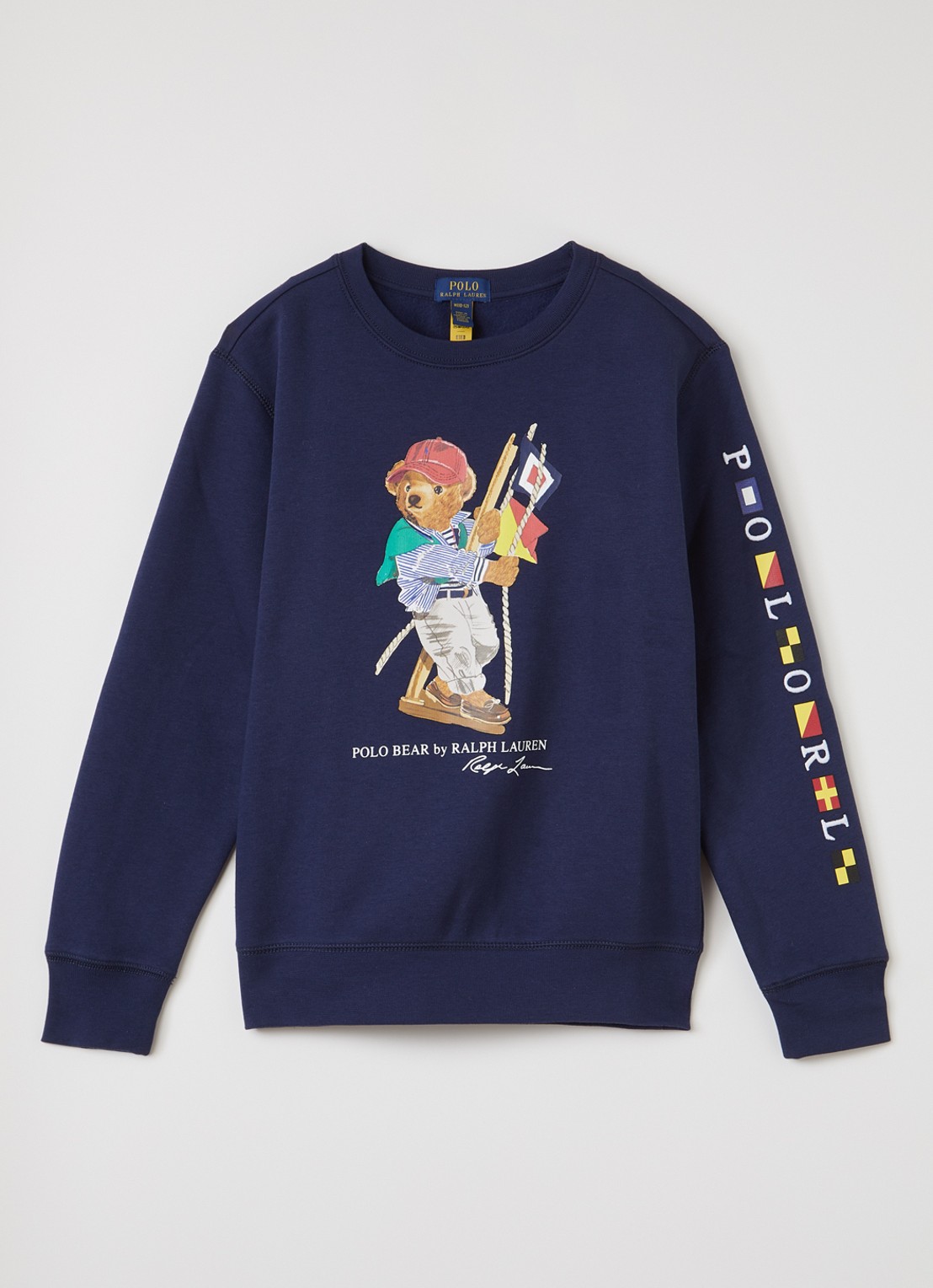 Ralph Lauren Sweater met print en logo - voorkant donkerblauw