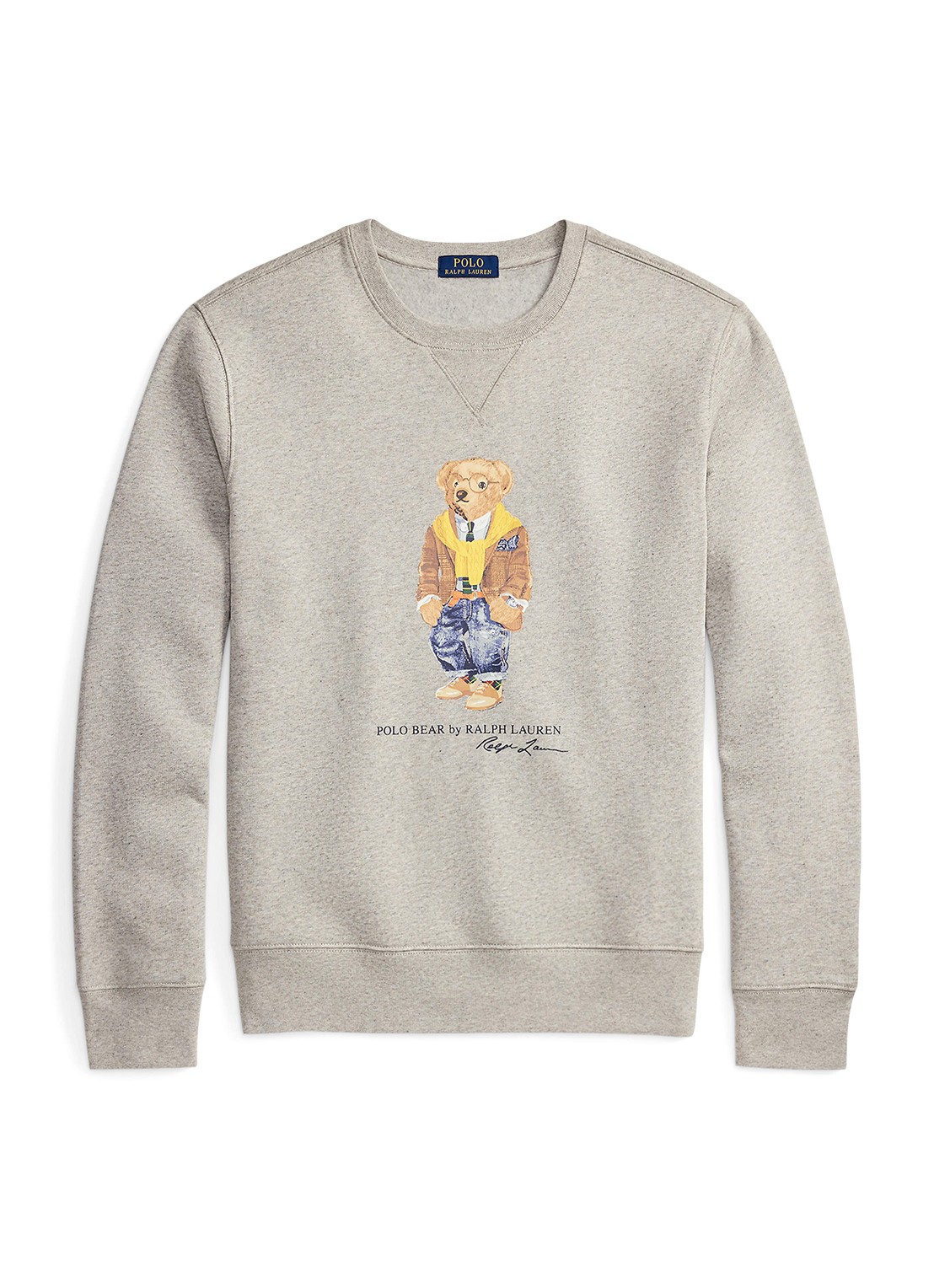 Ralph Lauren Sweater met print - voorkant 2 loft heather / grijs